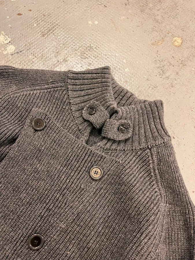 Daniele Alessandrini Daniele Alessandrini Grey Officer Buttoned Cardigan Sweater Size US M / EU 48-50 / 2 - 5 Thumbnail