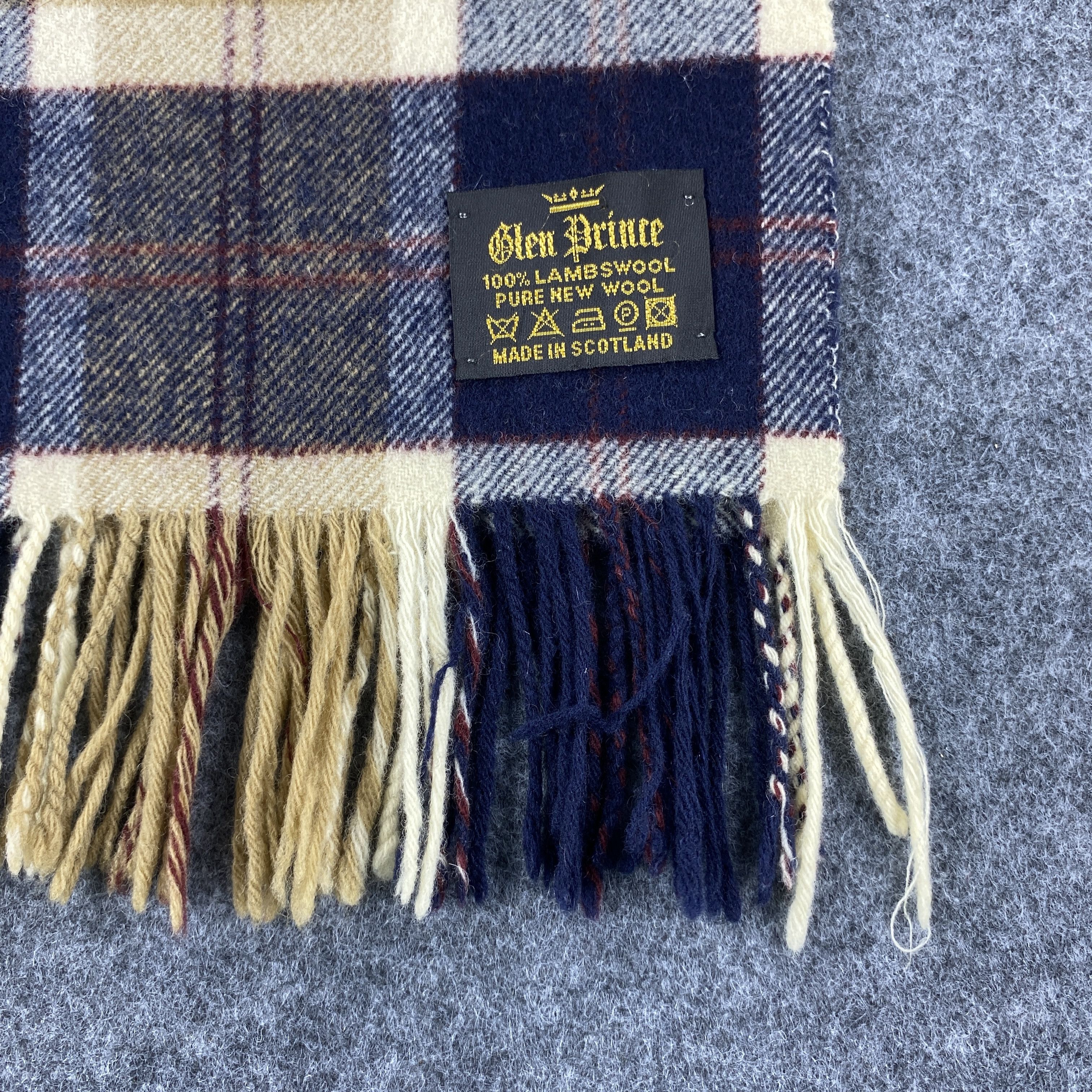 Vintage GF10555 Glen Prince Scarf Neck Wear Muffler Nova Check Size ONE SIZE - 2 Thumbnail