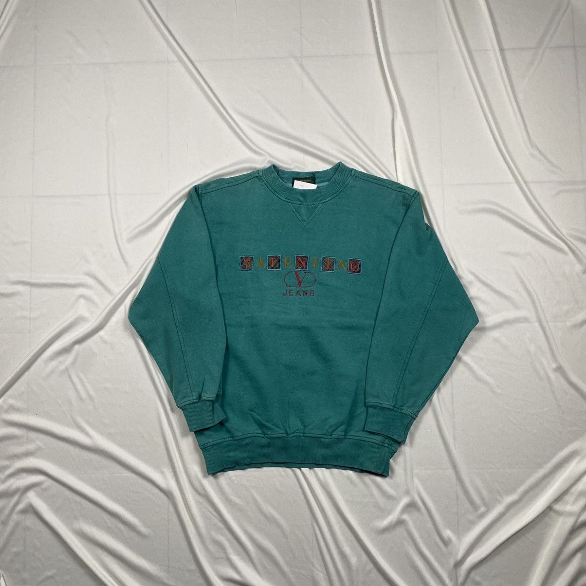 Valentino Vintage 90s Valentino Jeans Crewneck Size US S / EU 44-46 / 1 - 1 Thumbnail