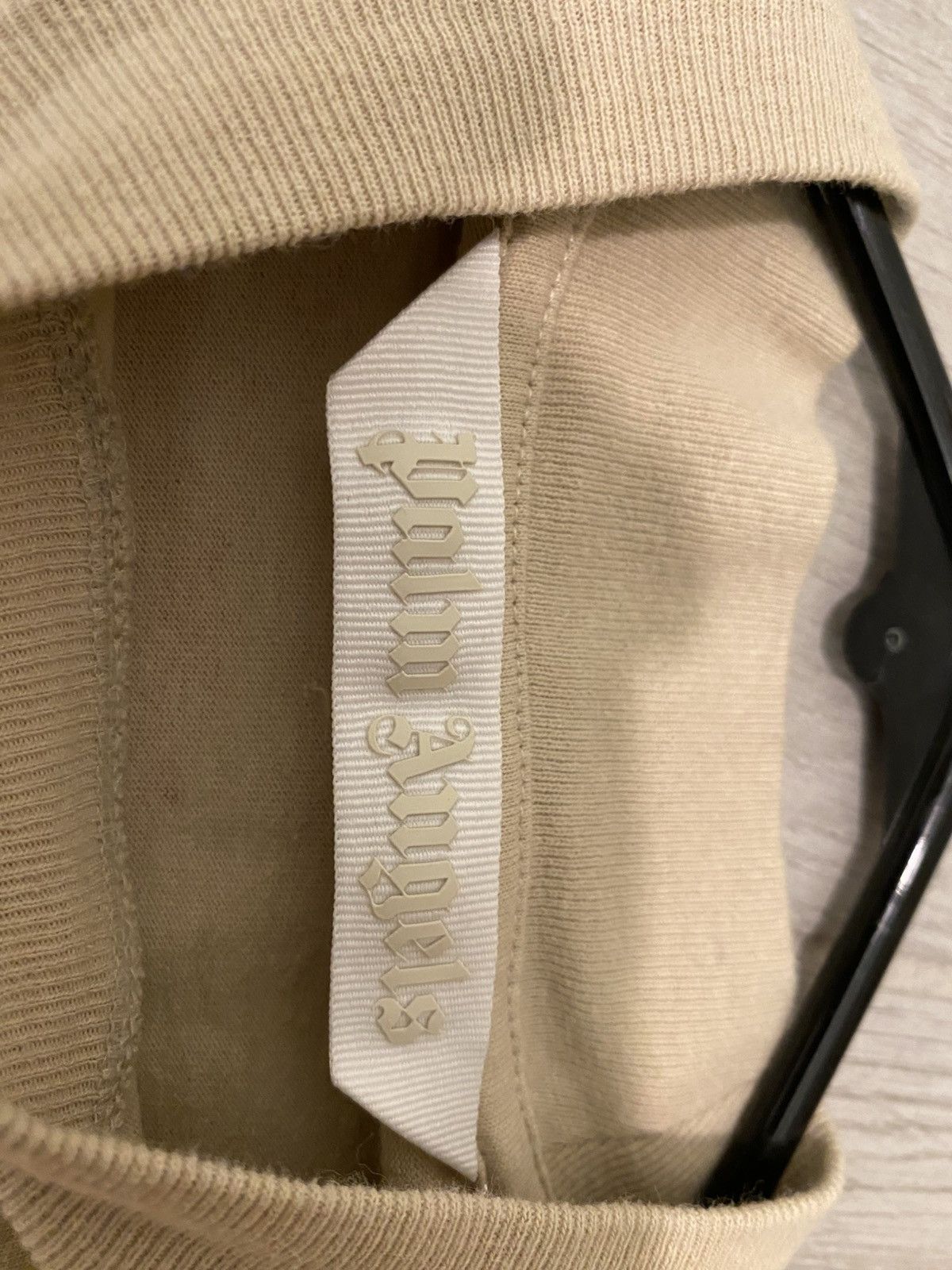 Palm Angels Palm Angels I Love LA Beige Oversized Tee Shirt Size S / US 4 / IT 40 - 4 Thumbnail