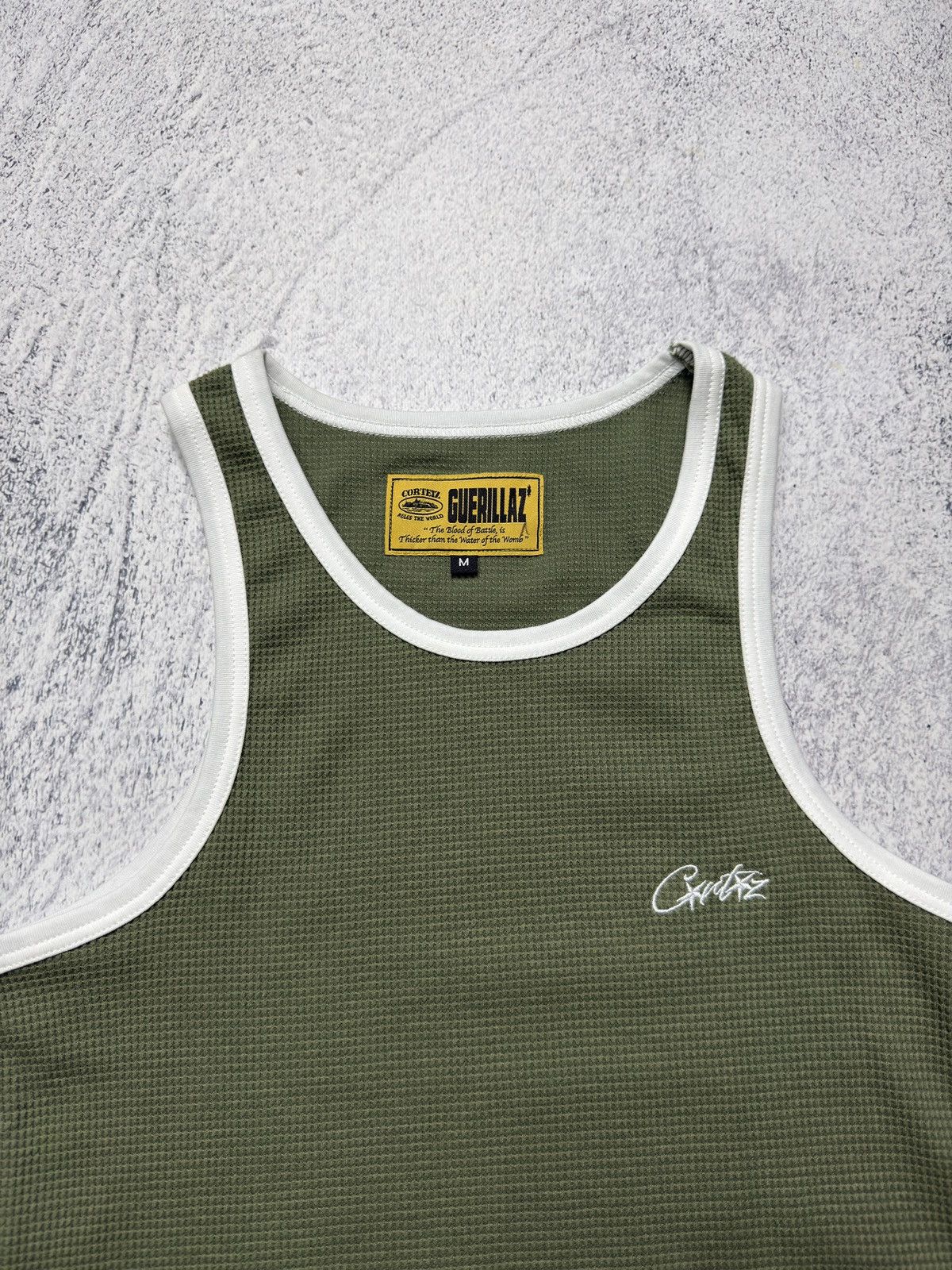 Corteiz Corteiz Allstarz Contrast Tank Top “Khaki” Size US M / EU 48-50 / 2 - 3 Thumbnail