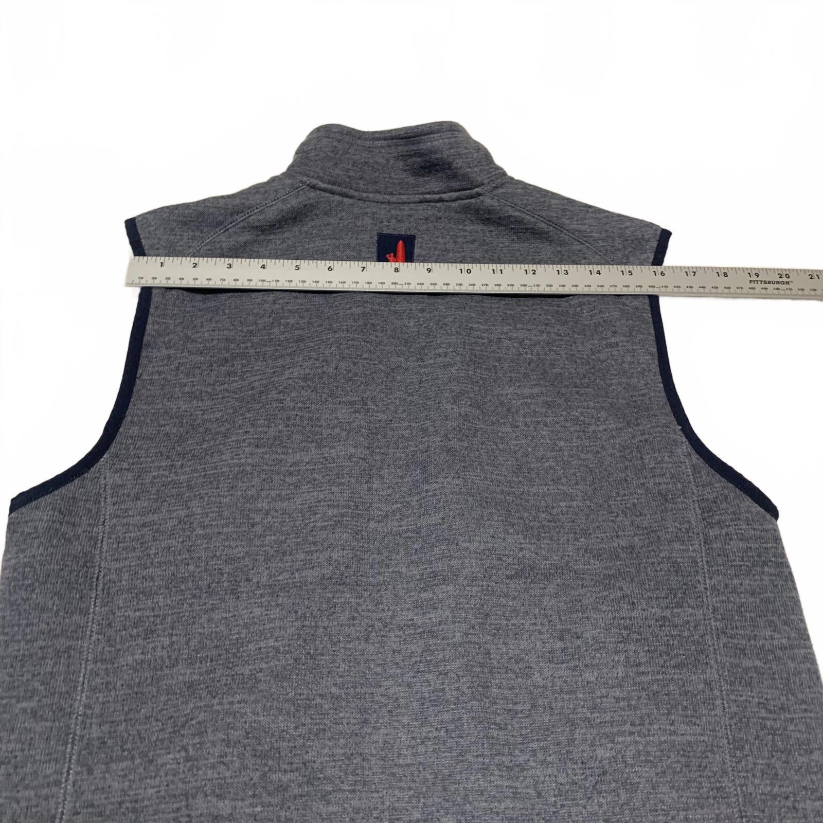 johnnie-O Johnnie-O West Coast Prep Men's Size Medium Grey Fleece Vest Size US M / EU 48-50 / 2 - 6 Thumbnail