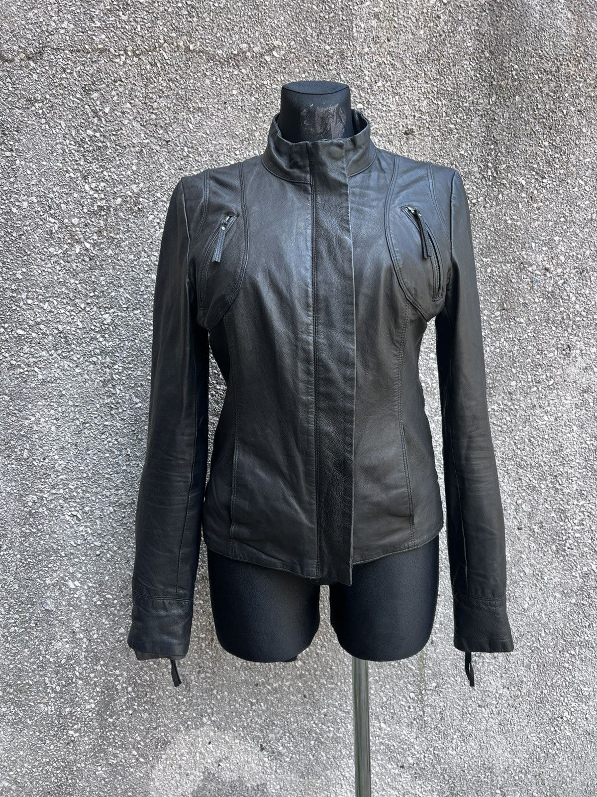 Rick Owens Real Leather Avant Garde Vintage Jacket Size M / US 6-8 / IT 42-44 - 2 Thumbnail
