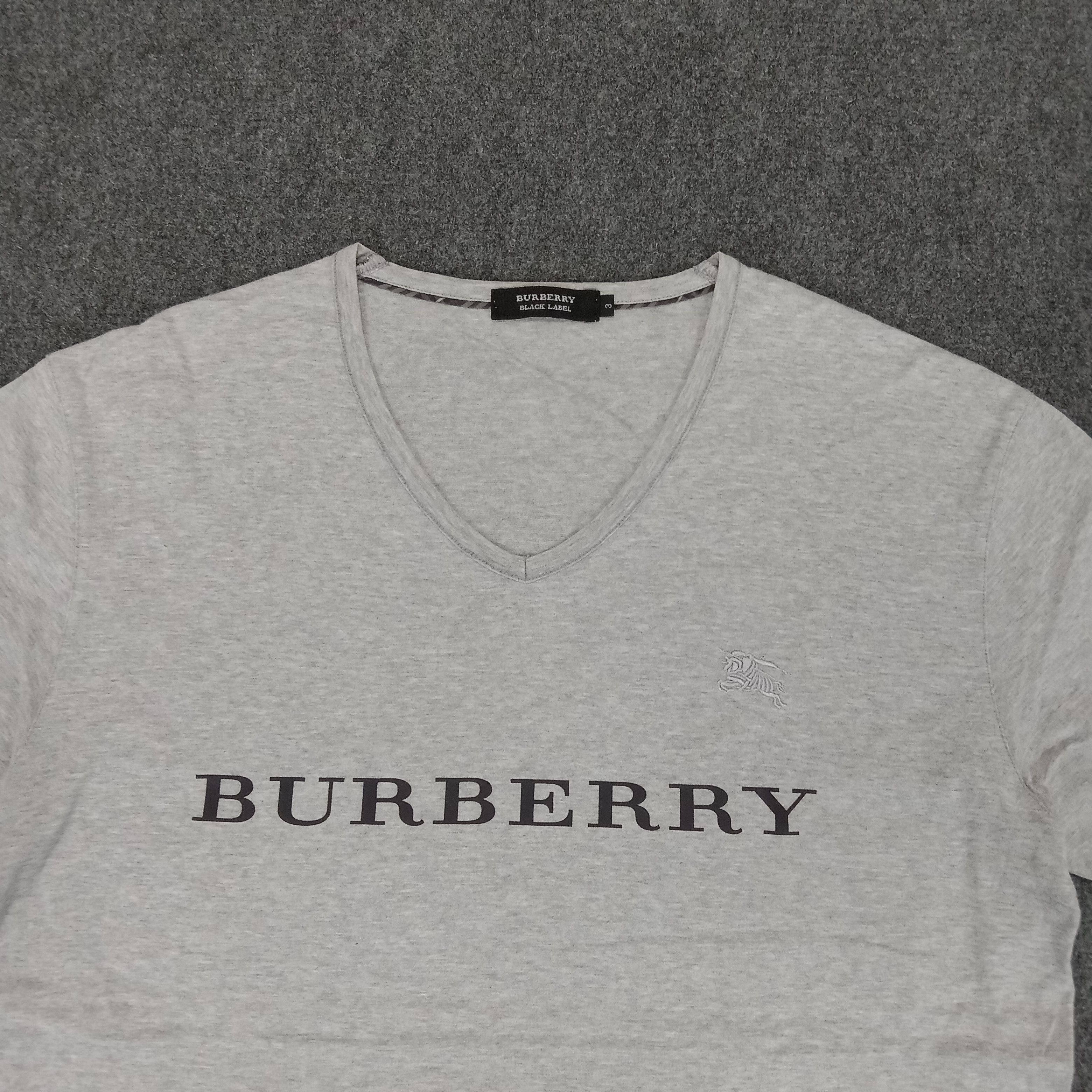 Burberry × Vintage Burberry Black Label Custom Spellout Tshirt Size US M / EU 48-50 / 2 - 2 Thumbnail