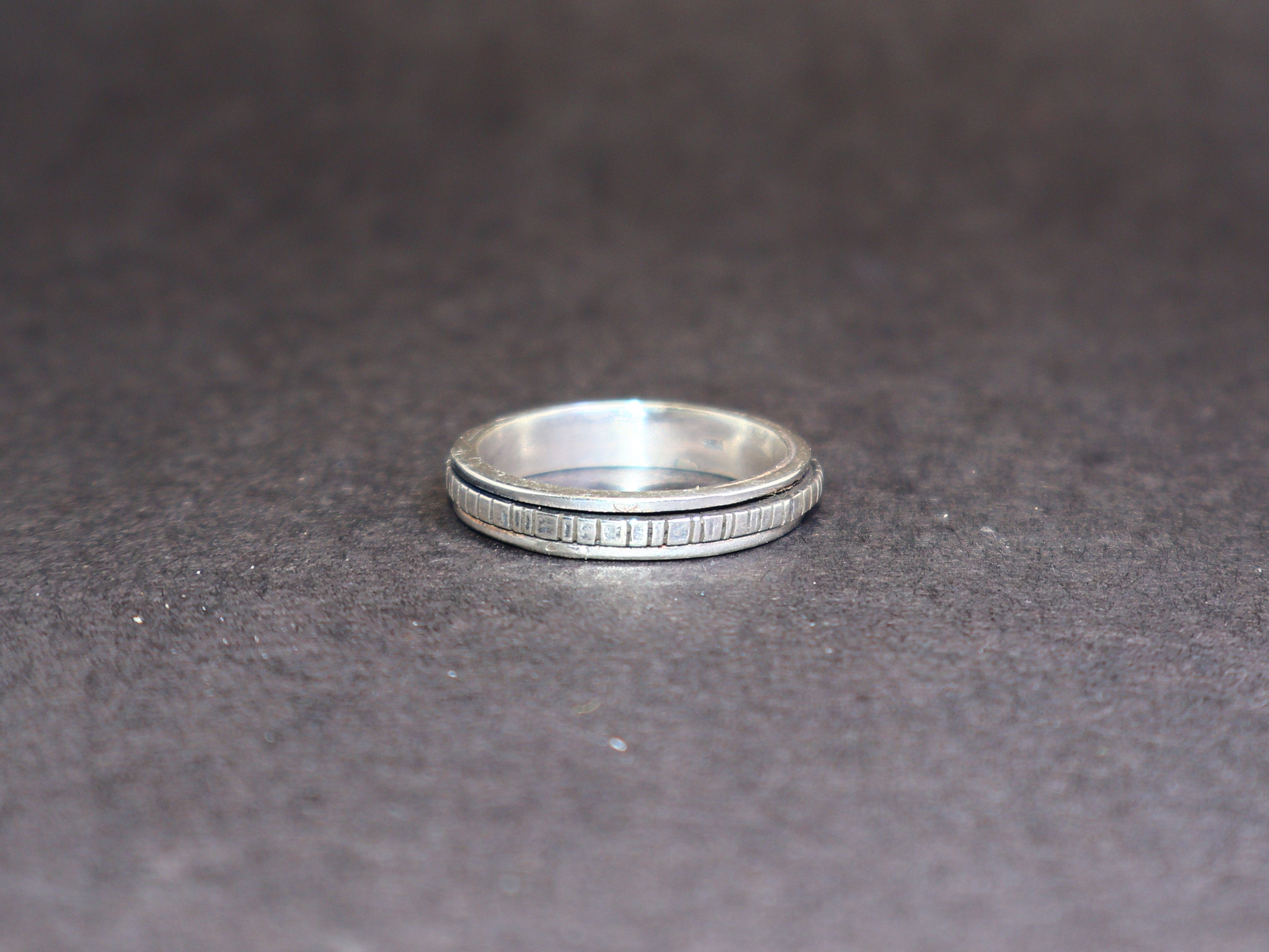 Handmade Spinner Ring, Handmade Boho Ring, 925 Sterling Silver Ring, Size ONE SIZE - 1 Thumbnail