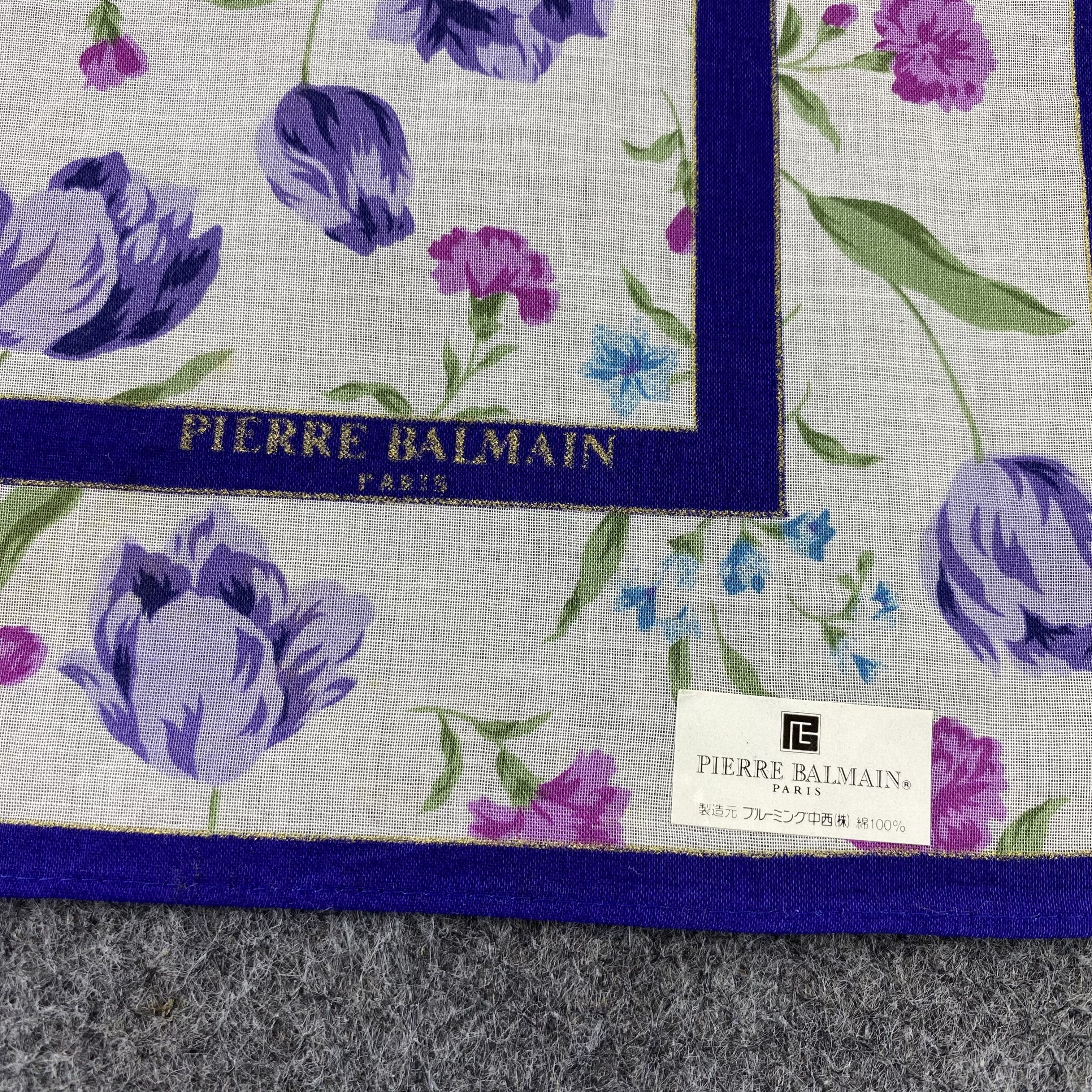 Pierre Balmain Pierre Balmain Handkerchief / Bandana / Neckerchief-B601 Size ONE SIZE - 5 Thumbnail