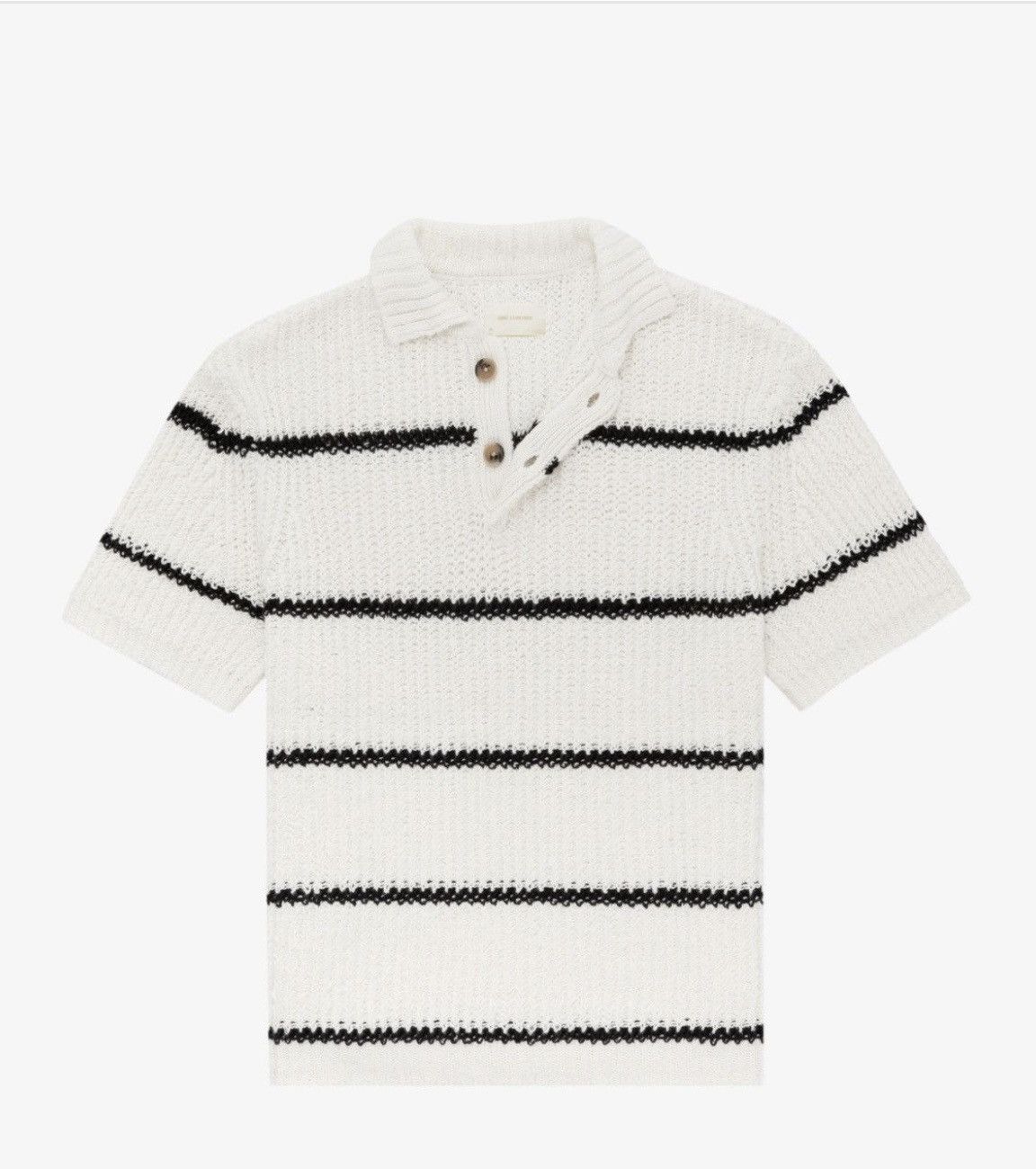 Striped Shaker Stitch Polo