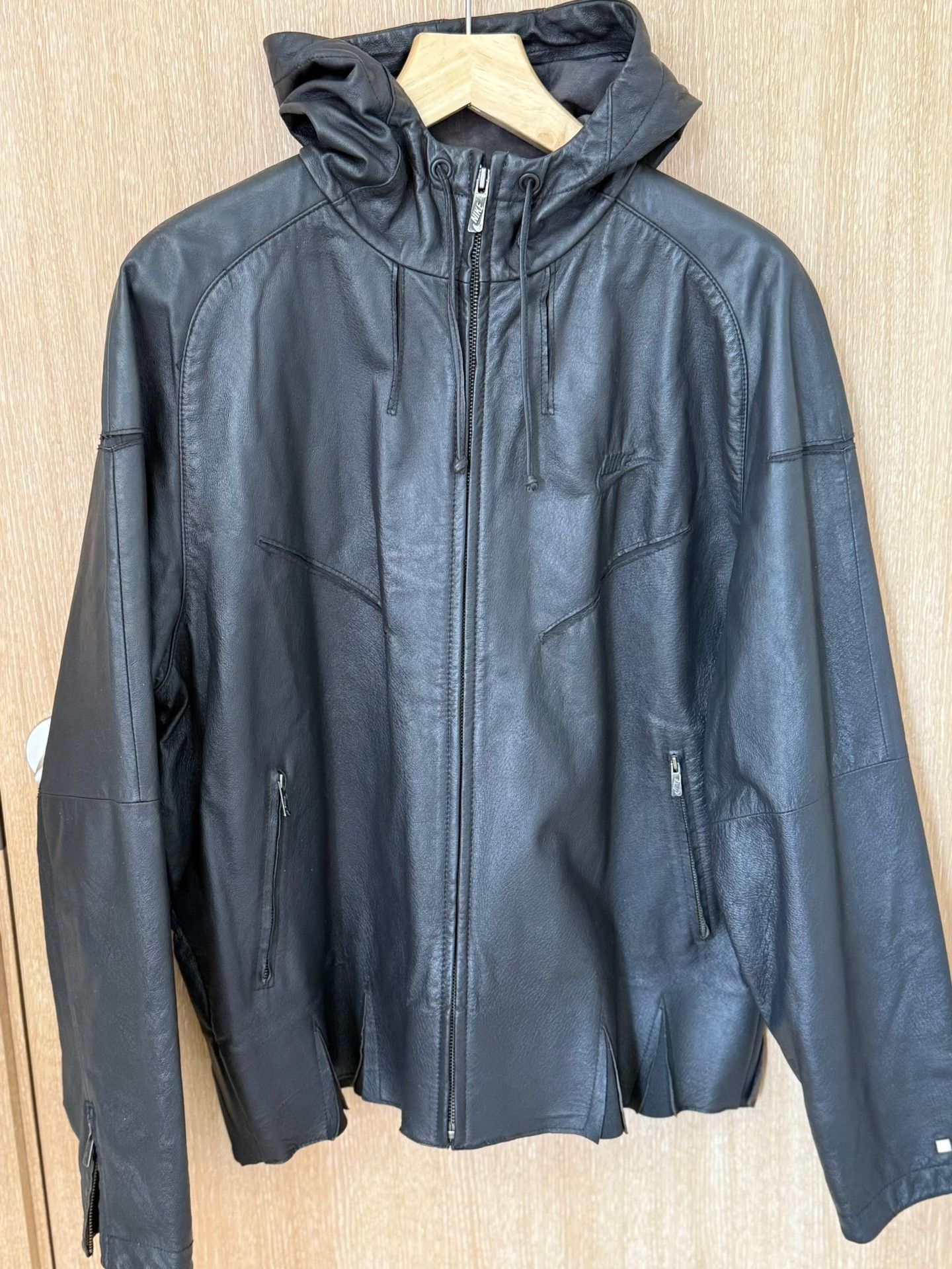 Nike Nike Vintage Windrunner Leather Jacket Size US M / EU 48-50 / 2 - 1 Thumbnail