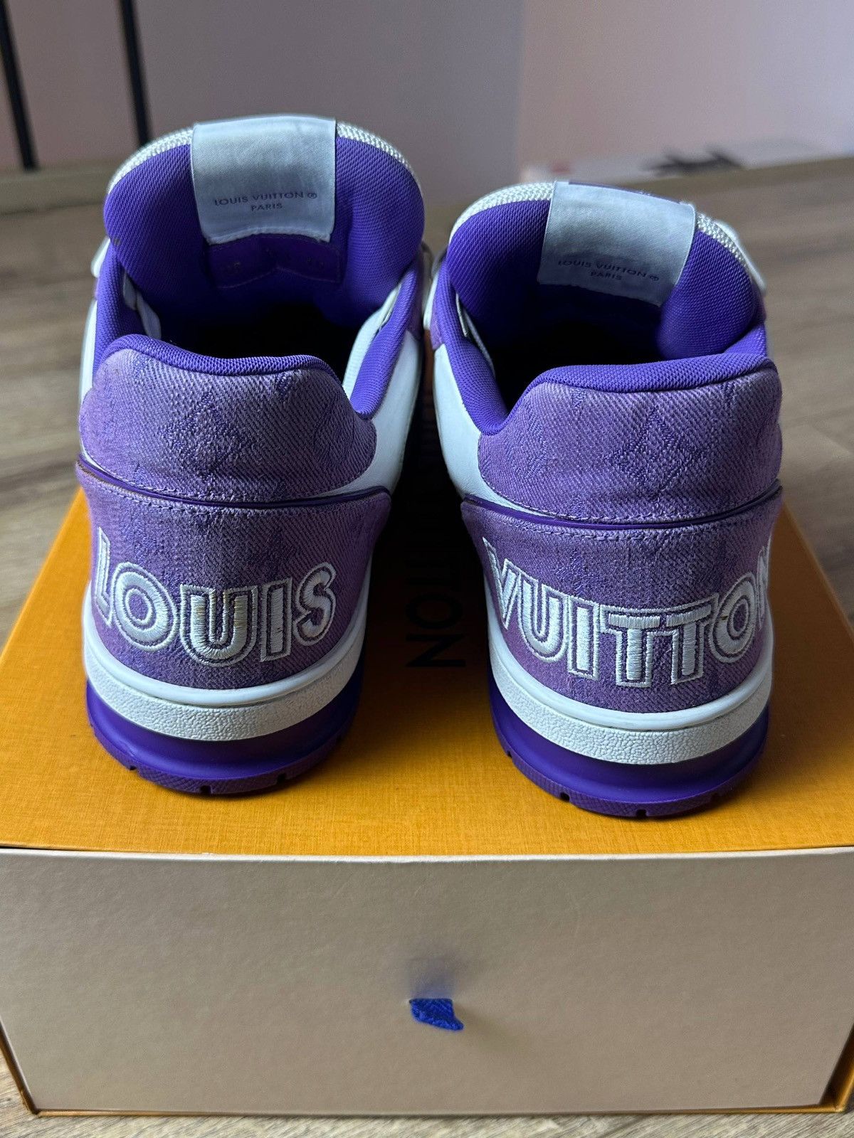 Louis Vuitton Louis Vuitton Trainer Purple Stripe Size US 10 / EU 43 - 4 Thumbnail