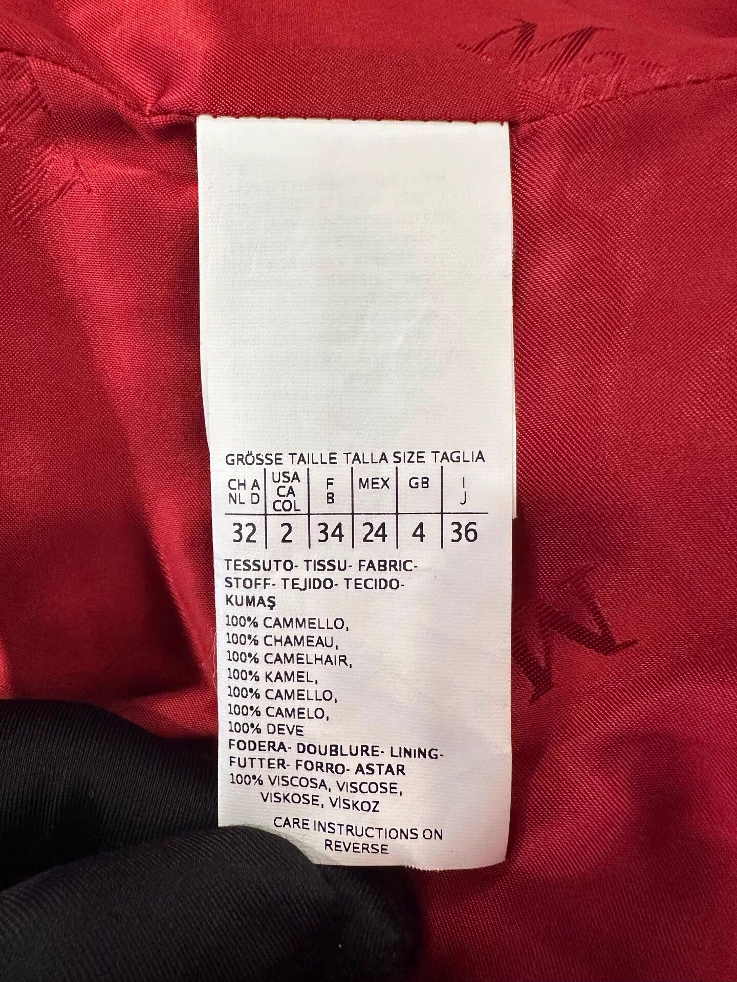 Max Mara MaxMara munuela red camel hair mid-length women's coat Size XS / US 0-2 / IT 36-38 - 7 Thumbnail