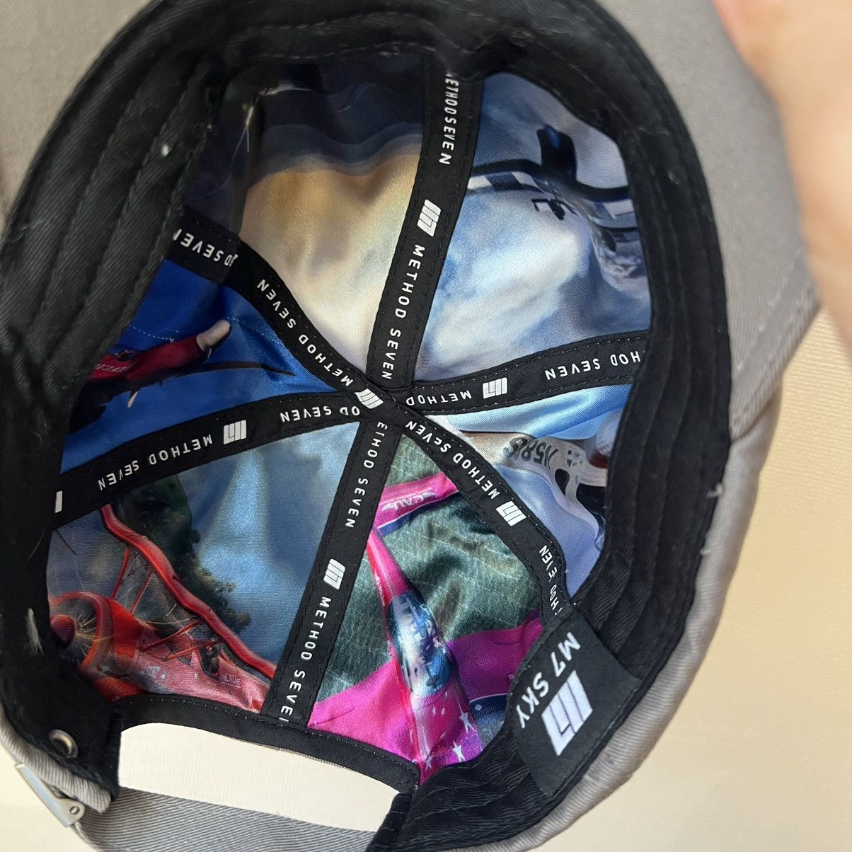 Other Method Seven Sky Aviatrix Hat M7 Logo Cotton Exterior Satin Size ONE SIZE - 12 Thumbnail