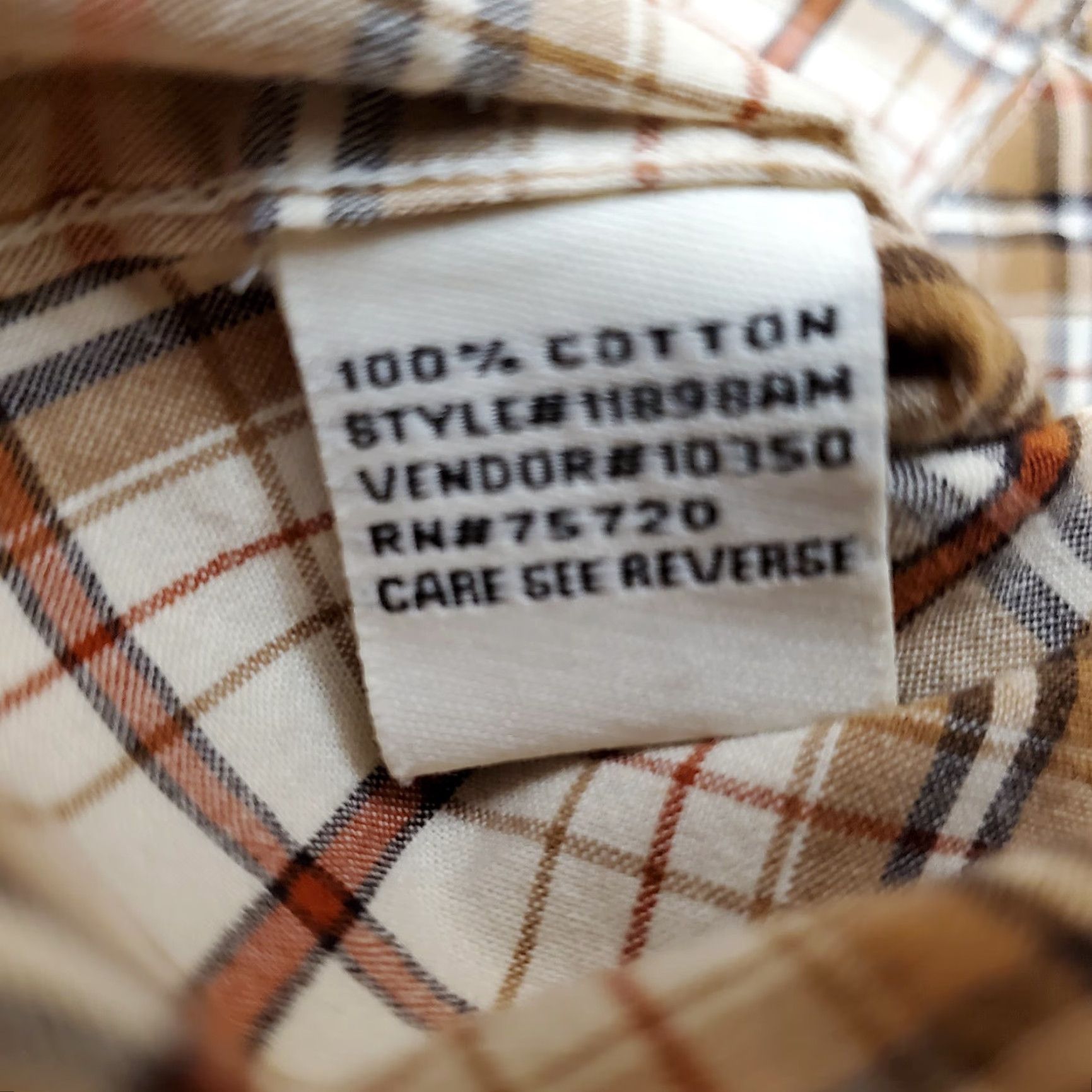 Vintage VINTAGE Buckle BKE Shirt Mens XL Brown Plaid Pearl Snap 100% Cotton Long Sleeve Western Size US XL / EU 56 / 4 - 6 Thumbnail