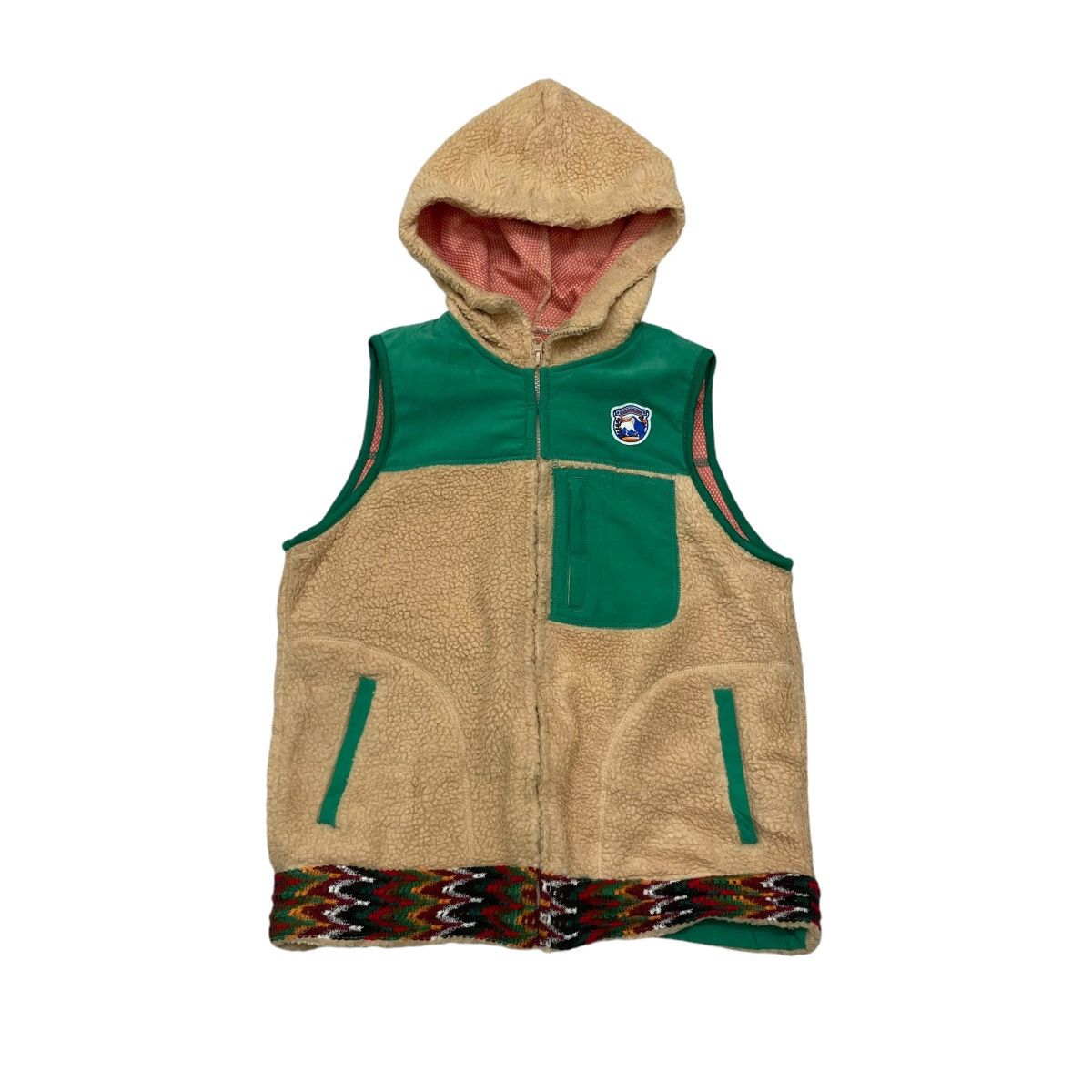 Japanese Brand × Vintage Titicaca Sleeveless Hooded Deep Pile Vest Jacket Size M / US 6-8 / IT 42-44 - 1 Thumbnail