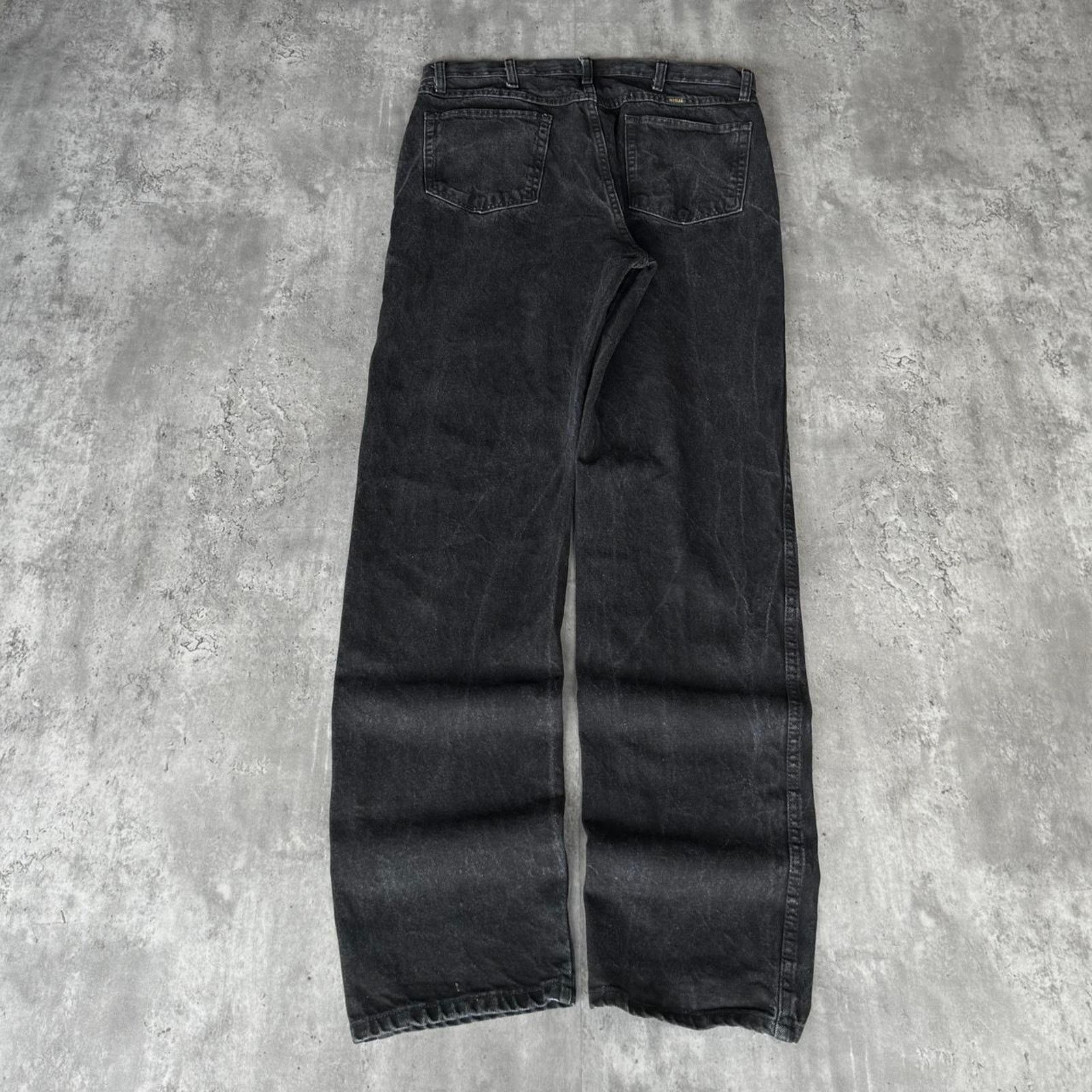 Japanese Brand × Vintage Vintage Y2K Faded Black Grunge Opium Baggy Denim Jeans Size US 35 - 2 Thumbnail