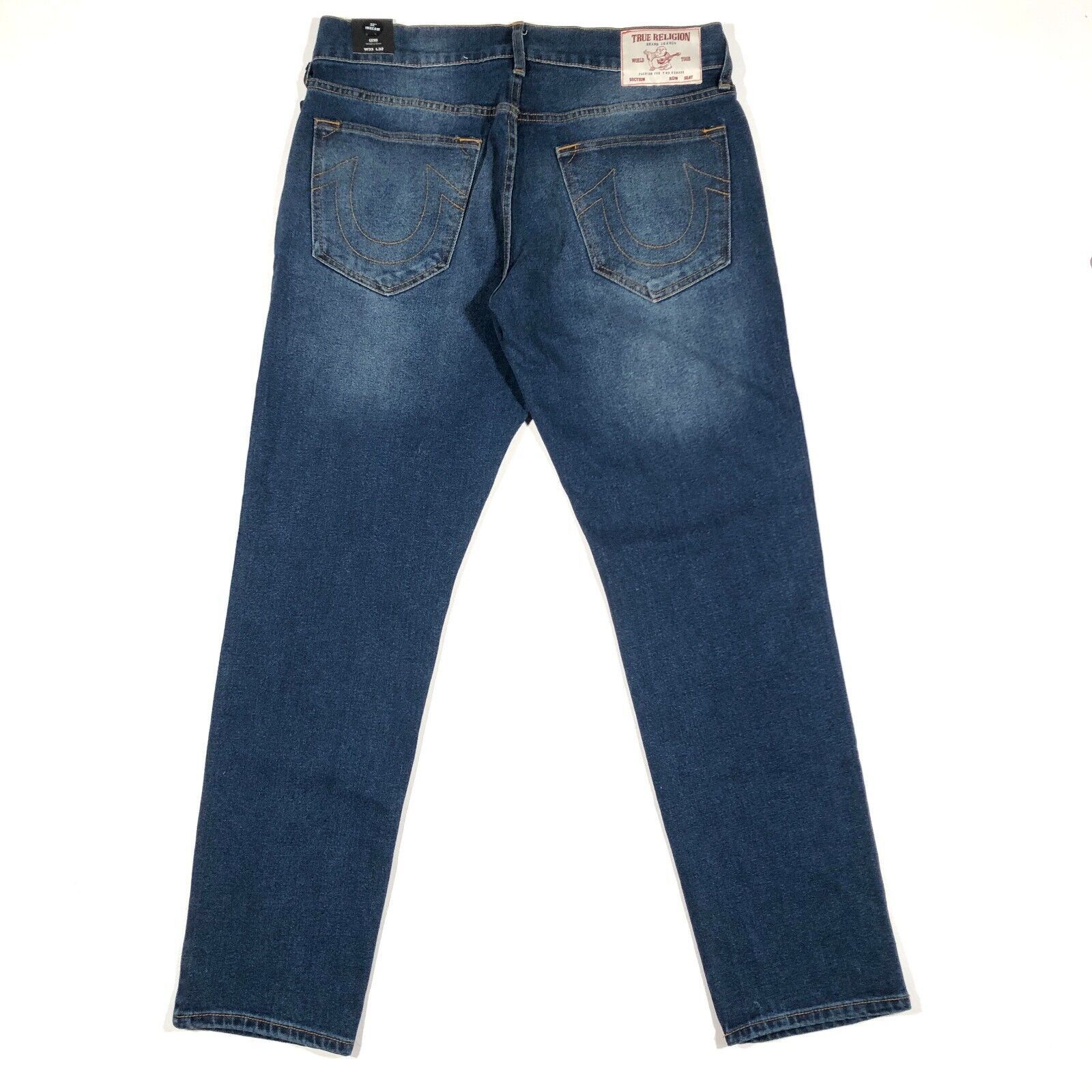 True Religion New True Religion Geno Relaxed Slim Dark Blue Jeans 33x32 Size US 33 - 1 Thumbnail