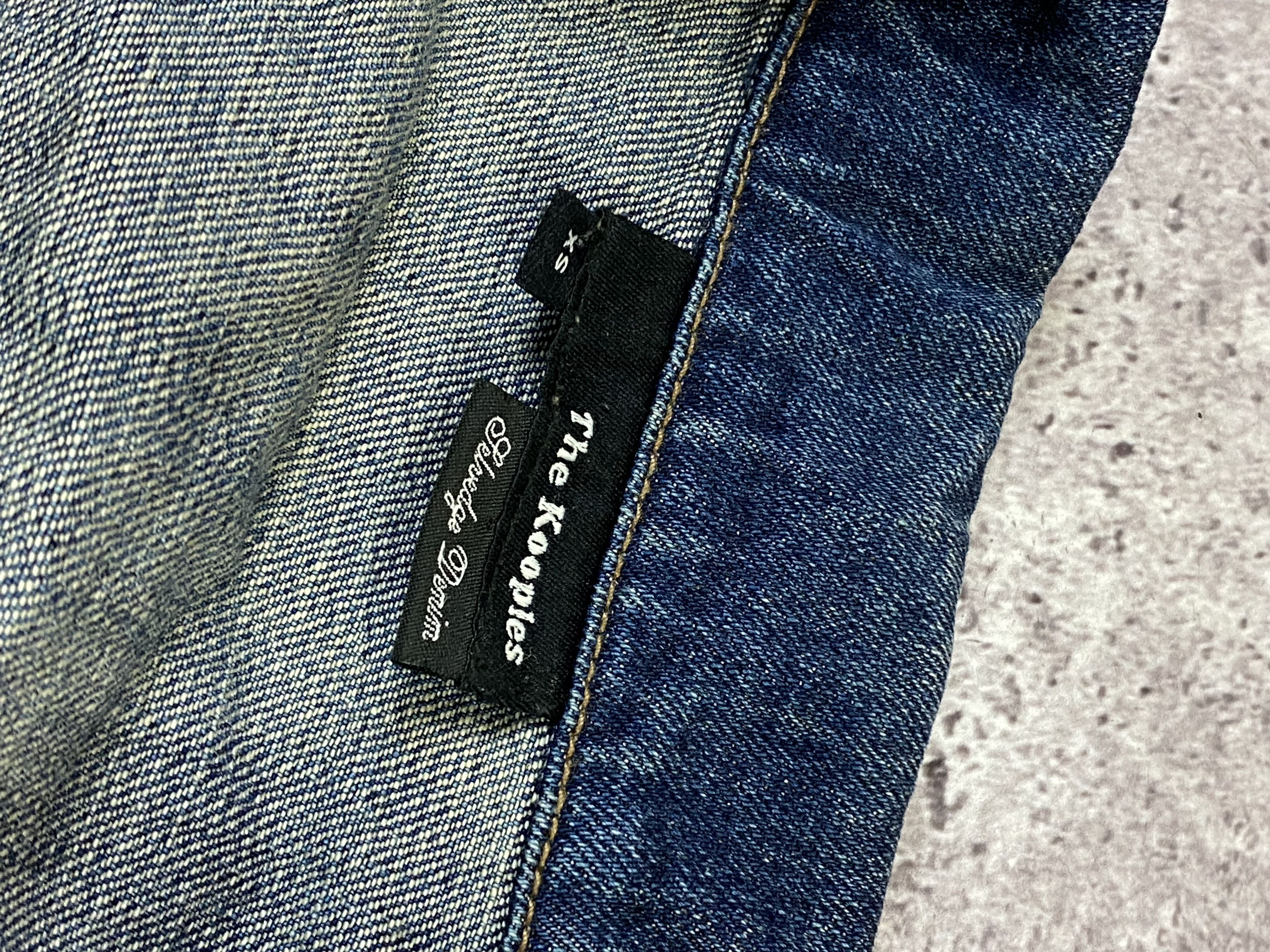 The Kooples The Kooples Denim Jacket With Leather Patch Faded Size US XS / EU 42 / 0 - 6 Thumbnail