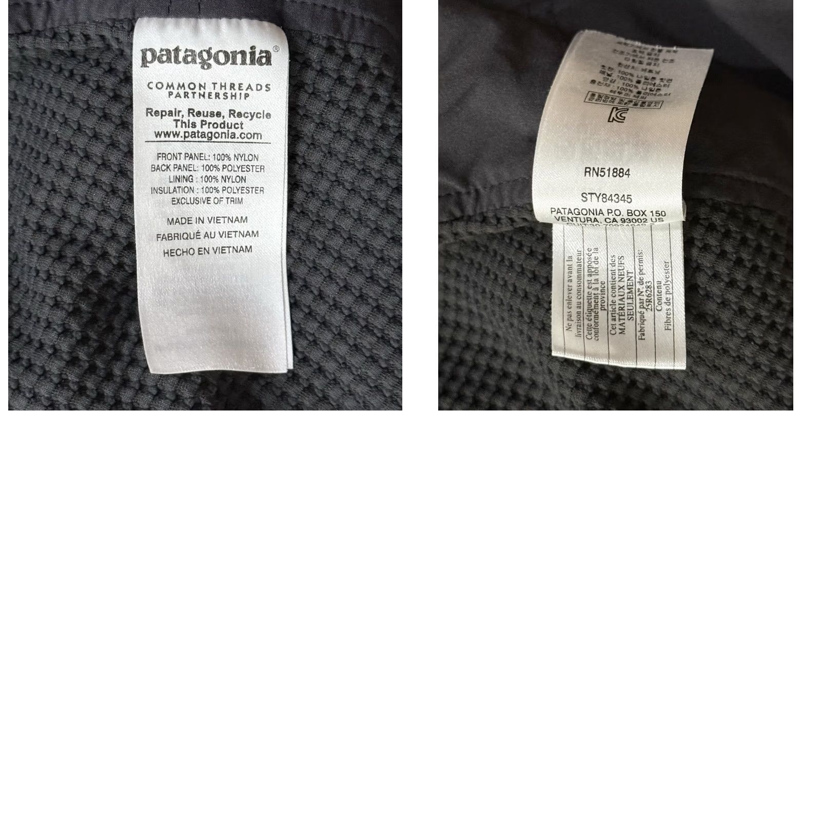 Patagonia Patagonia Jacket M Nano-Air Light Hybrid Dark Gray Nylon Zip Regular Men Quilted Weathergear Insulated Softshell Size US M / EU 48-50 / 2 - 8 Thumbnail
