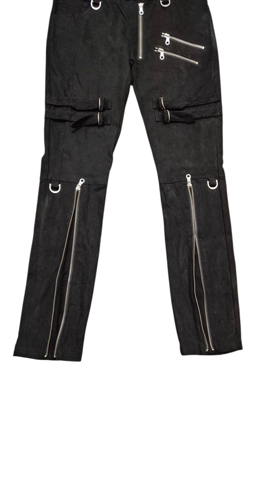 Le Grande Bleu (L.G.B.) × NO ID × Yasuyuki Ishii No id black bondage pants Size US 30 / EU 46 - 6 Thumbnail