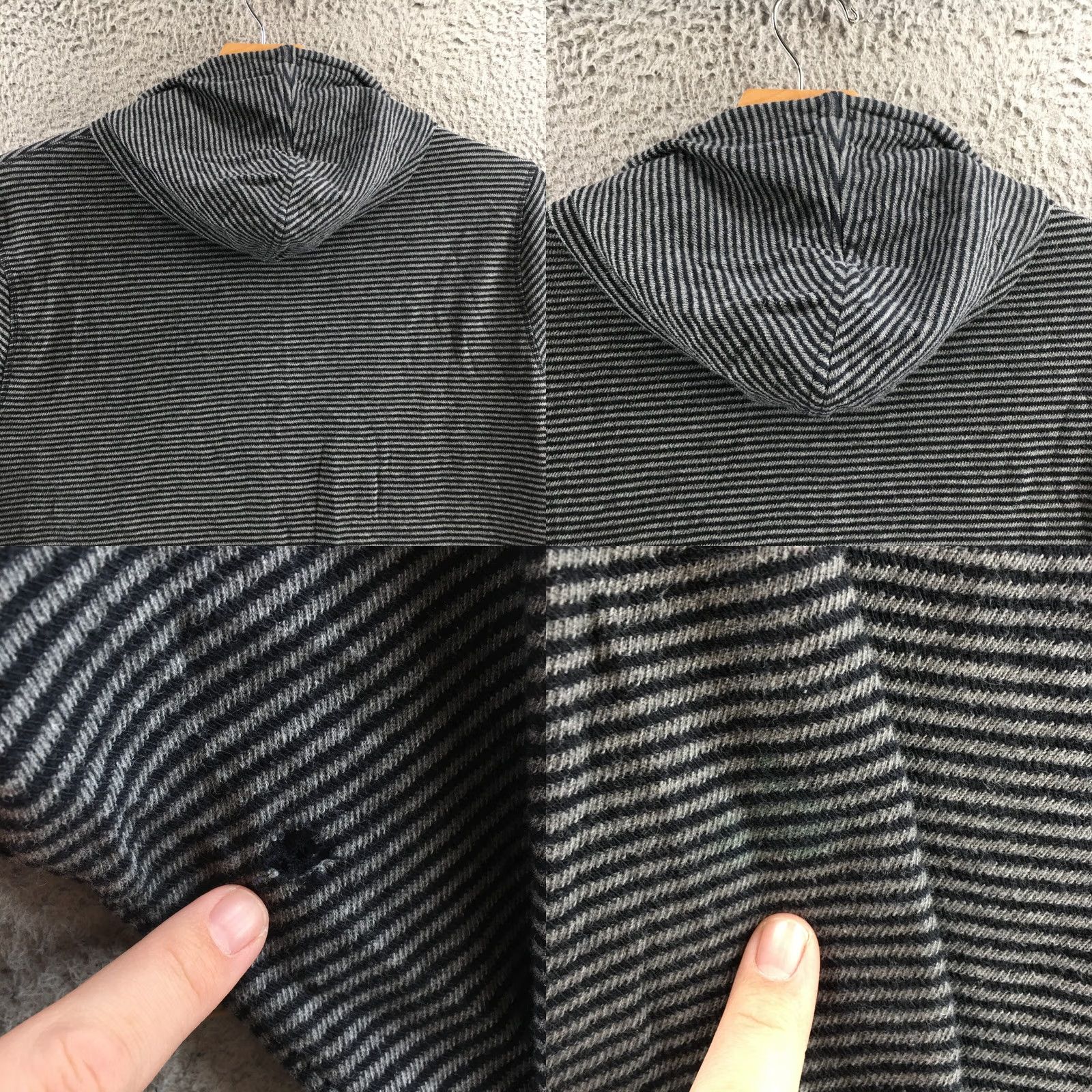 Banana Republic Banana Republic Hoodie Mens XL Black Striped Cotton Long Sleeve Hoodie Sweatshirt Pullover Regular Fit All Seasons with Hooded Mens Clothing Clothing Size US XL / EU 56 / 4 - 8 Thumbnail