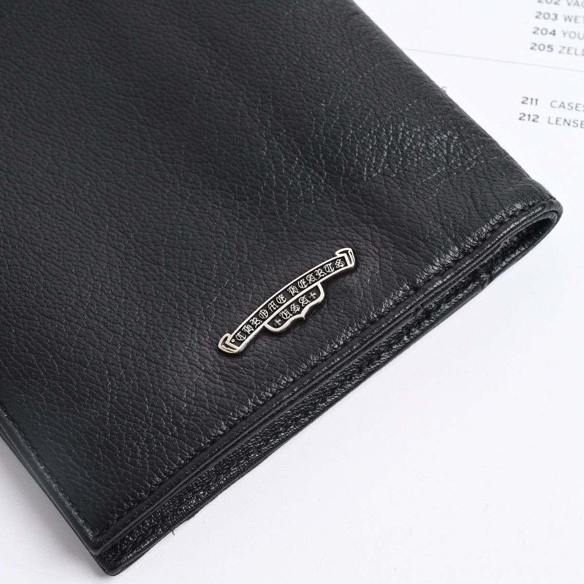 Chrome Hearts CHROME HEARTS SCROLL LABEL TRVL DOX WALLET BLACK Size ONE SIZE - 4 Thumbnail