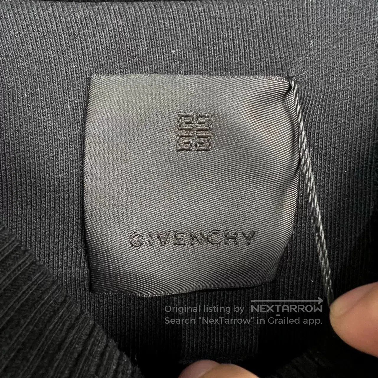 Givenchy Givenchy Black Sweatshirt with Embroidery. Size US XL / EU 56 / 4 - 6 Thumbnail