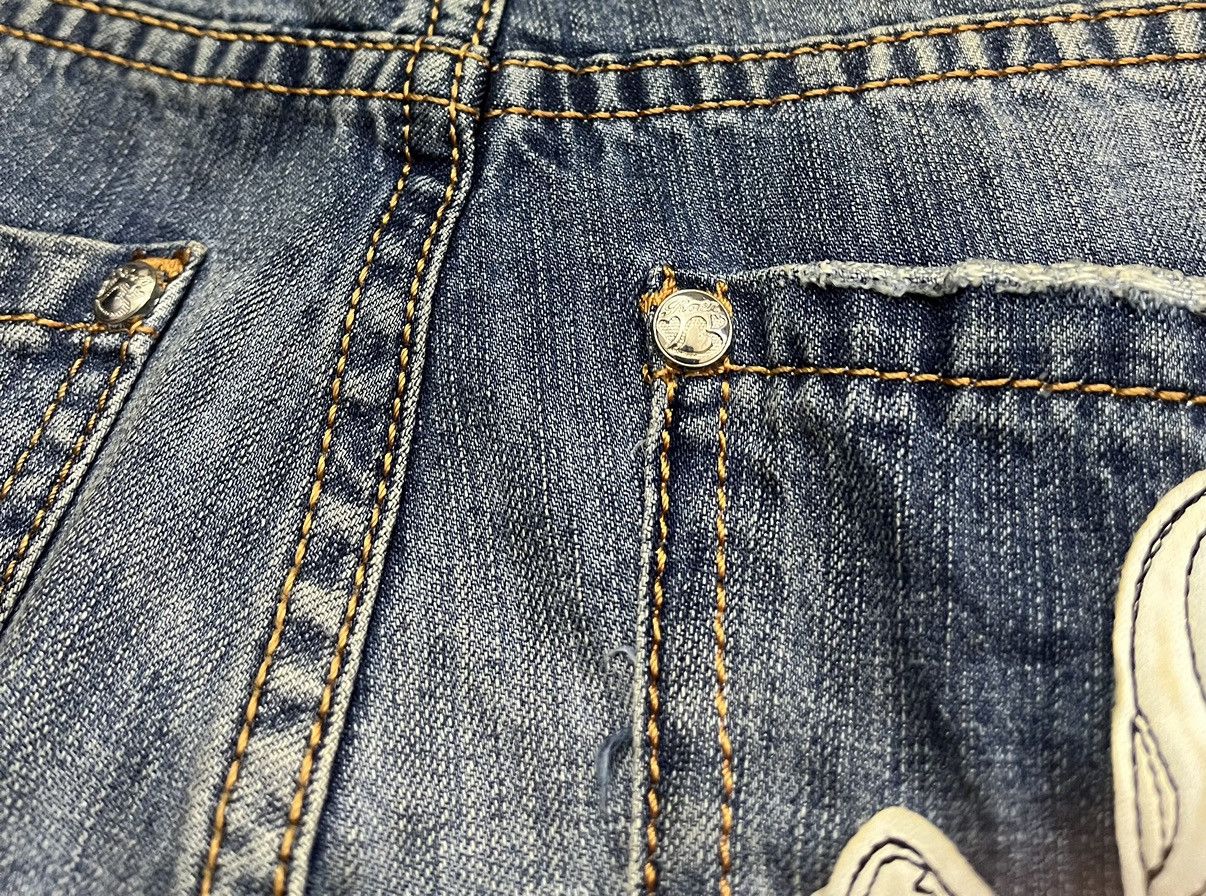 Philipp Plein ROEN x PHILIPP PLEIN Distressed Denim x Skulls Size US 30 / EU 46 - 7 Thumbnail