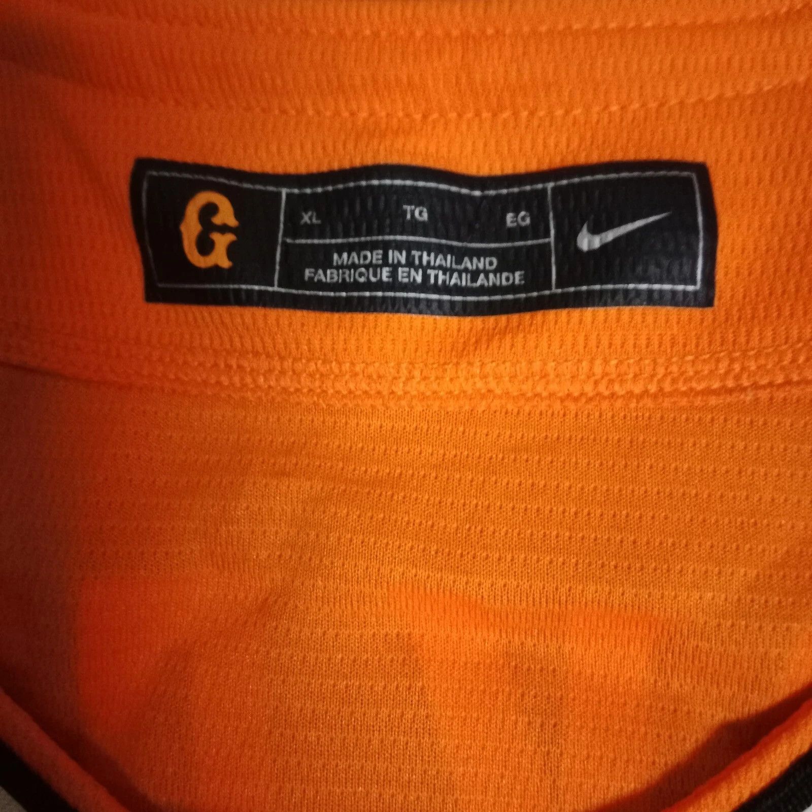 Nike Yomiuri Giants Sho Nakata 中田 翔 NPB Japanese Baseball Jersey Size US XL / EU 56 / 4 - 4 Thumbnail