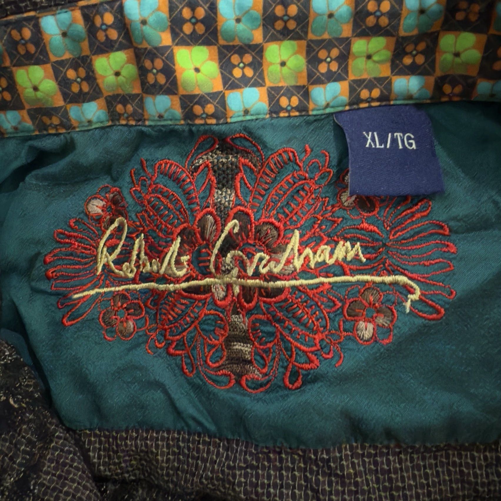 Robert Graham Robert Graham 100% Cotton Long Sleeve Button Down Mens Size XL Size US XL / EU 56 / 4 - 4 Thumbnail