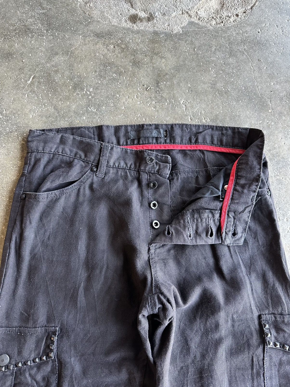 GOSTAR DE FUGA VERY RARE 💥VINTAGE FUGA JEANS CURVE/BANANA LEGS SPIKE PANTS Size US 32 / EU 48 - 10 Thumbnail