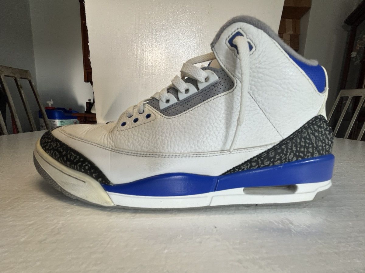 Jordan Brand Sz 14 Air Jordan 3 Racer Blue White Size US 14 / EU 47 - 3 Thumbnail