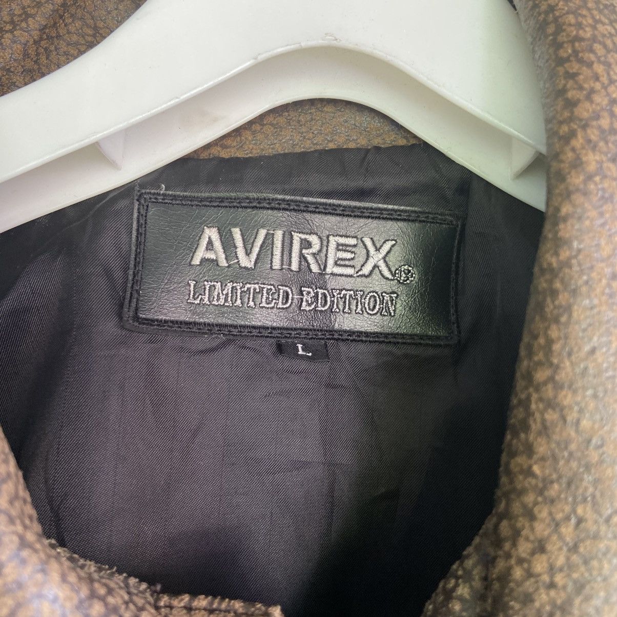 Avirex Avirex USA Leather Bomber Jacket All American Patch Size US L / EU 52-54 / 3 - 3 Thumbnail