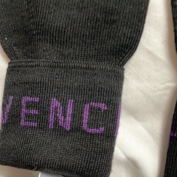 Givenchy Givenchy Logo Cuff Wool Gloves black and purple Size ONE SIZE - 3 Thumbnail