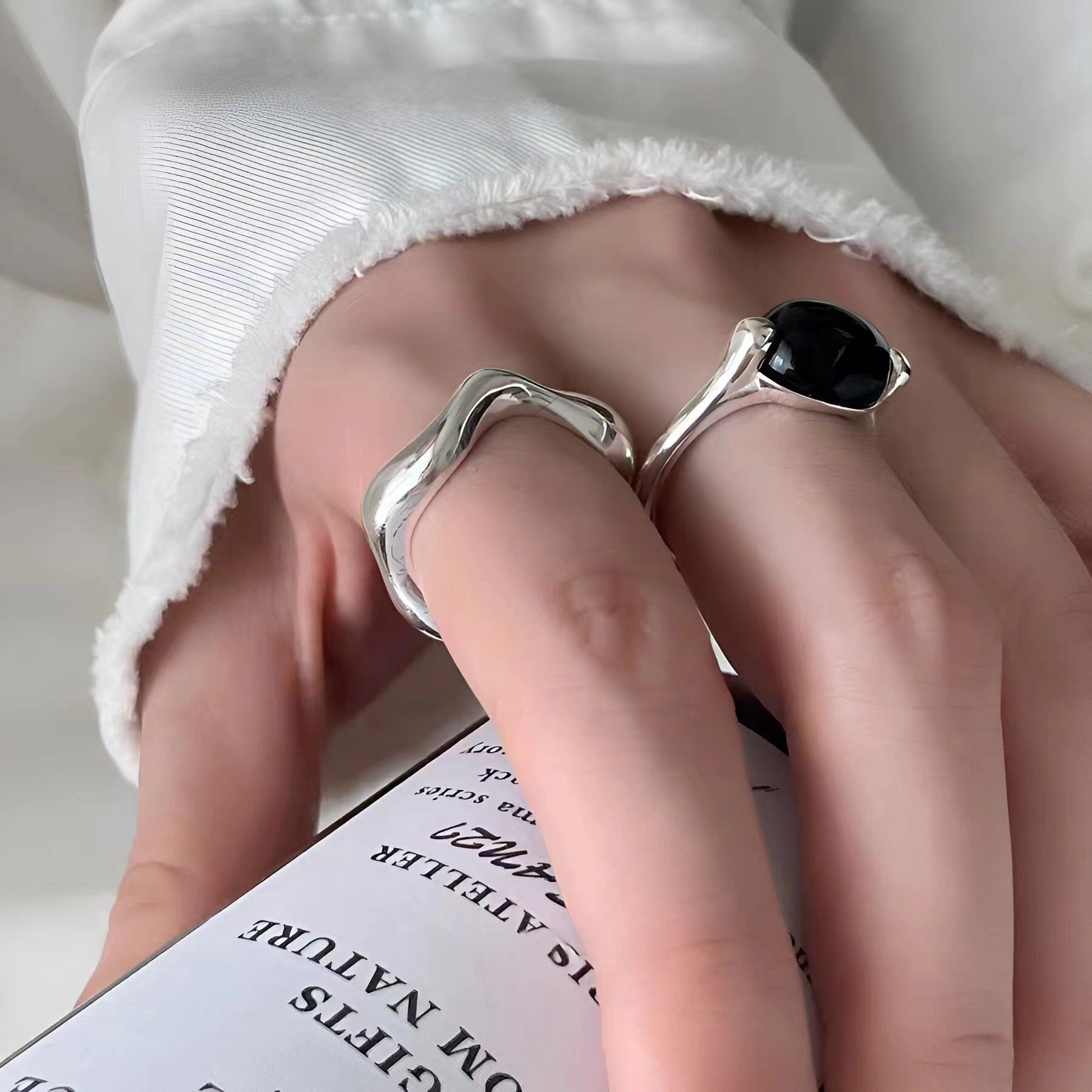 Jewelry Hip-hop Jewelry Rings Open Size Chrome Ring (Size 7-13) Size ONE SIZE - 2 Thumbnail