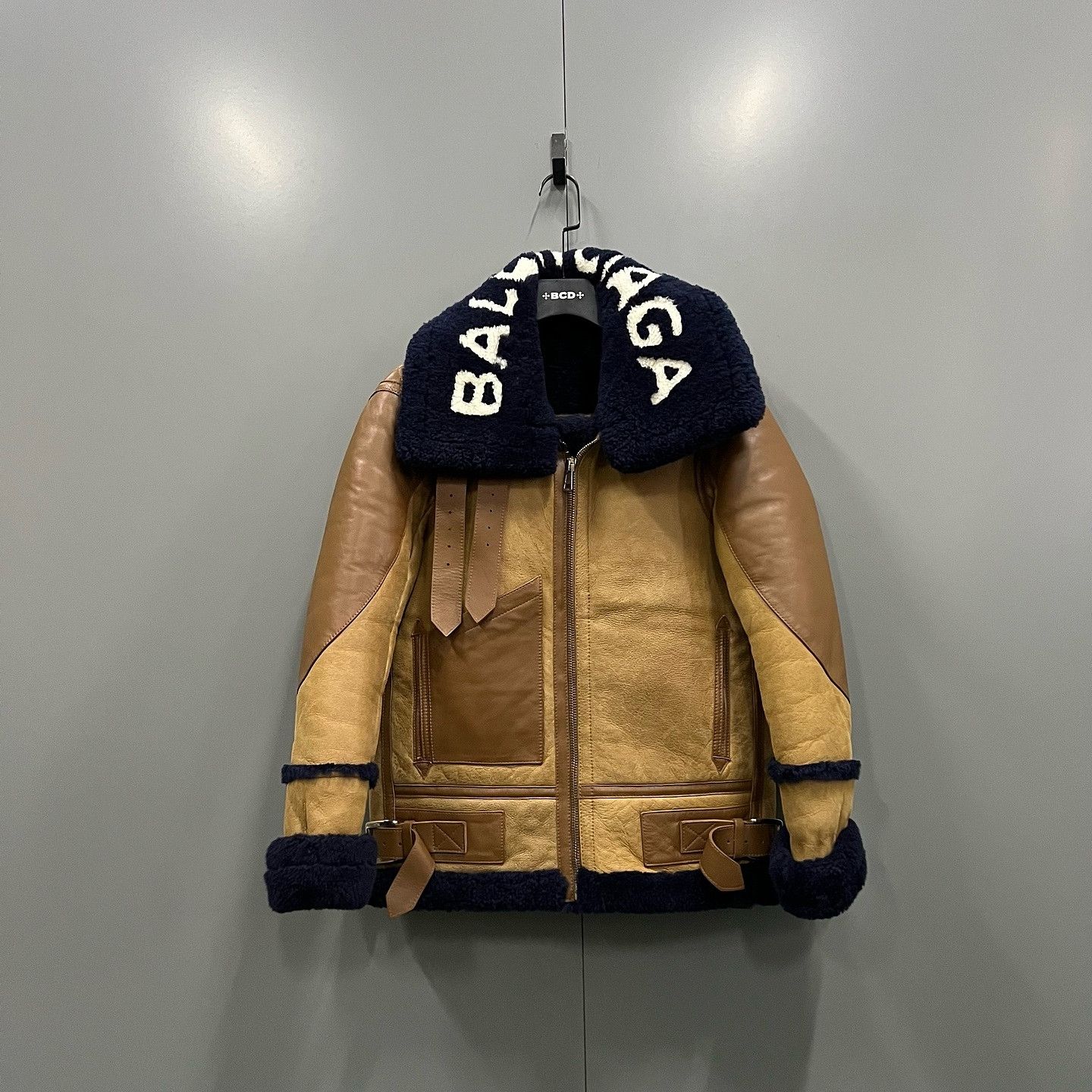 Balenciaga Balenciaga Shearling Leather Jacket Size 34 Size XXS / US 00 / IT 34 - 1 Thumbnail