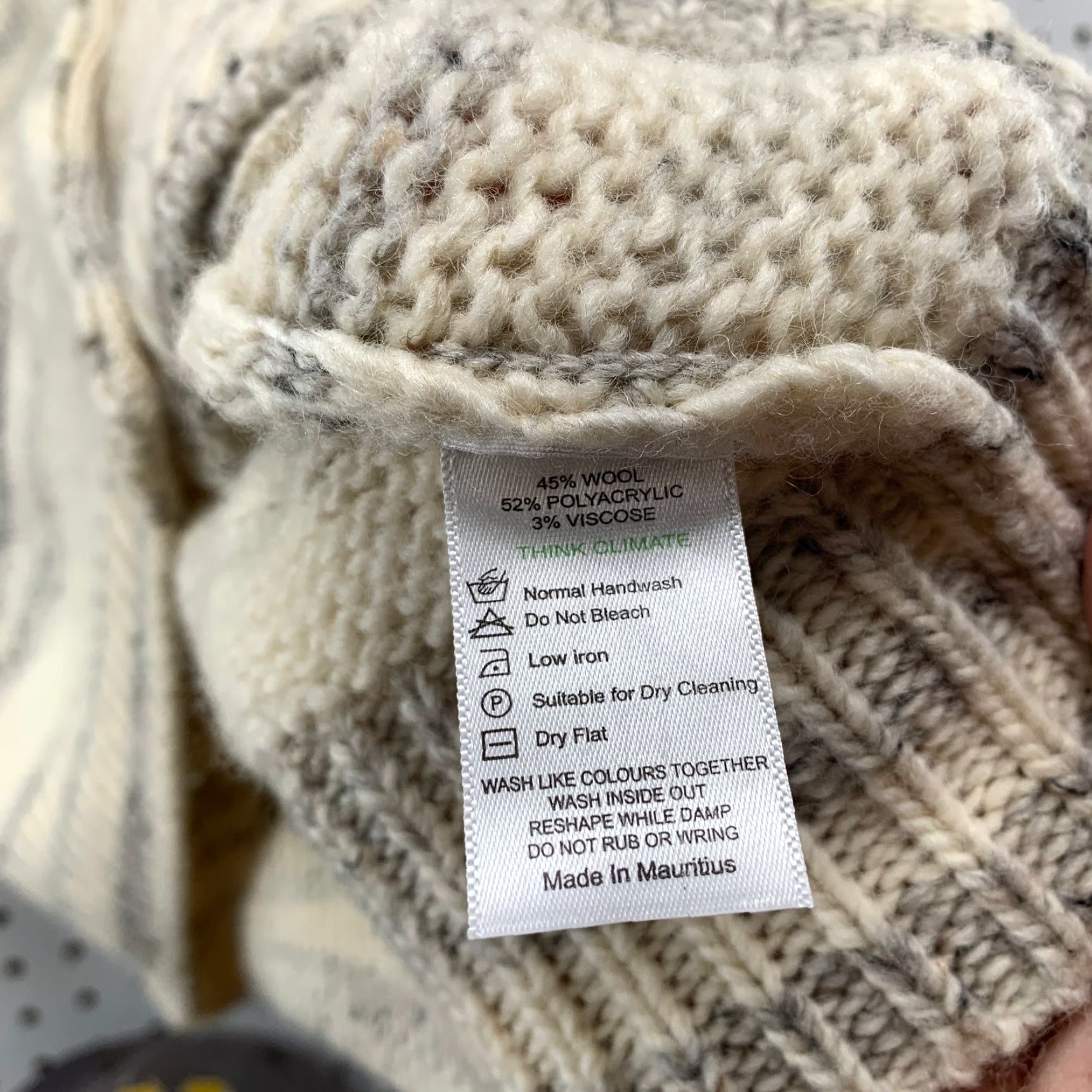 Schott Schott Wool Cardigan Sweater Womens M Beige Military Knit Button Shawl Size M / US 6-8 / IT 42-44 - 7 Thumbnail