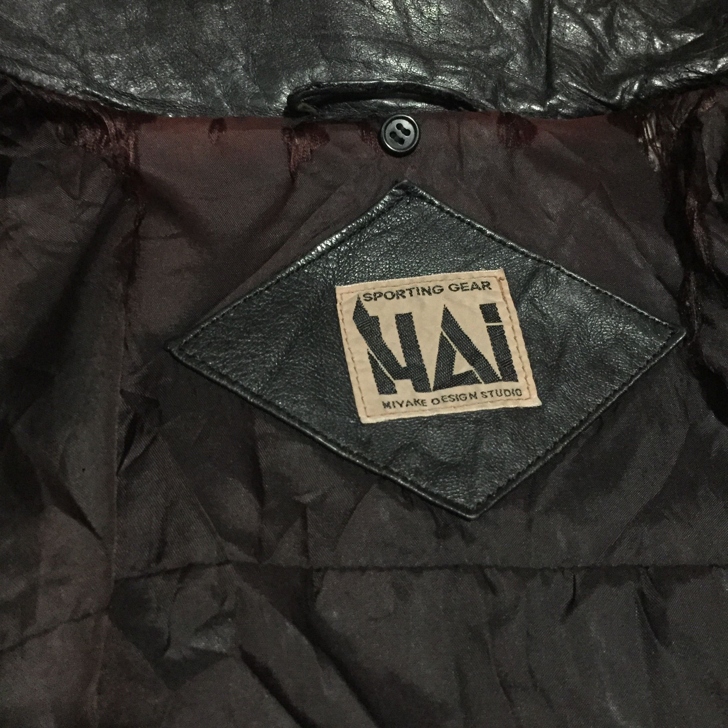 Issey Miyake Archive 80s Issey Miyake Design Hai Sporting Leather Jacket Size US M / EU 48-50 / 2 - 10 Thumbnail