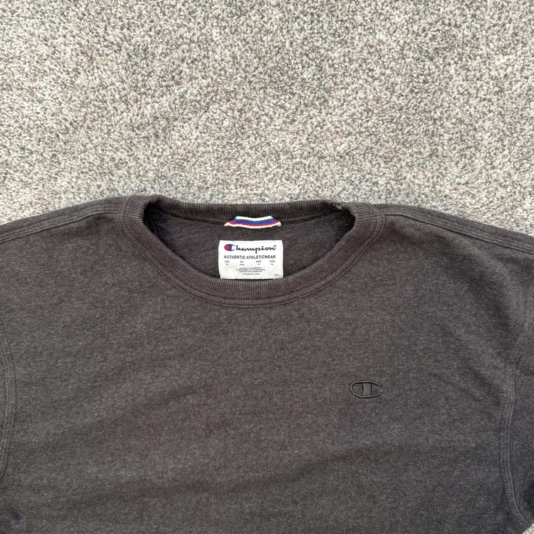 Champion Champion Sweatshirt Mens Medium Crewneck Pullover Black Embroidered Athleisure Size US M / EU 48-50 / 2 - 5 Thumbnail