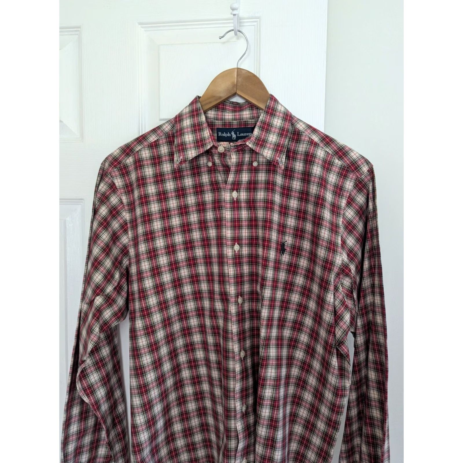 Ralph Lauren Ralph Lauren Long Sleeved Button Down Shirt Men's L Plaid Classic Fit Cotton Multicolor Button-Up Shirt Mens Size US L / EU 52-54 / 3 - 3 Thumbnail