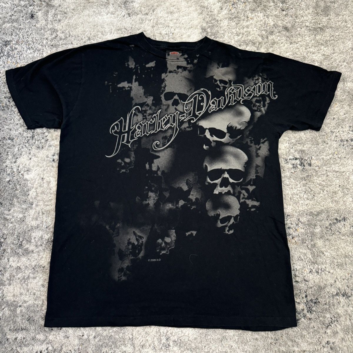 Affliction × Harley Davidson × Vintage Vintage y2k Harley Davidson affliction cybergoth skull style Size US XL / EU 56 / 4 - 1 Thumbnail