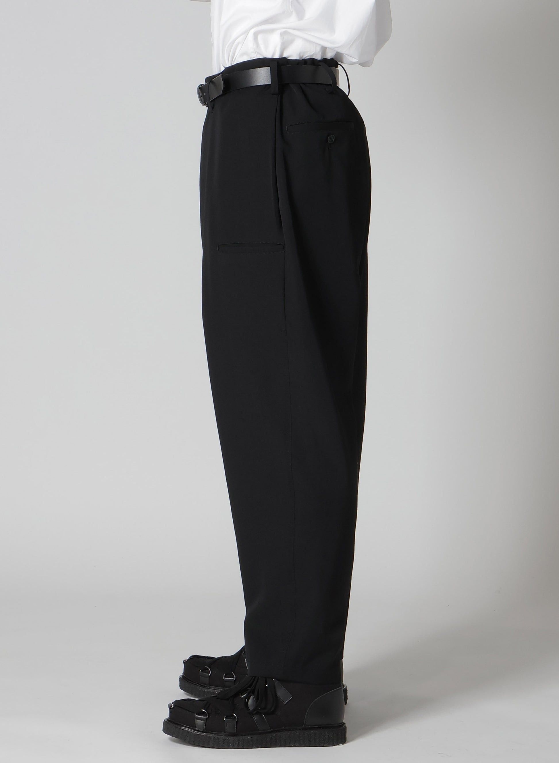 Yohji Yamamoto Yohji Yamamoto Pour Homme Wool SIDE 3ST TUCK PANTS TrouserS Size US 30 / EU 46 - 9 Thumbnail