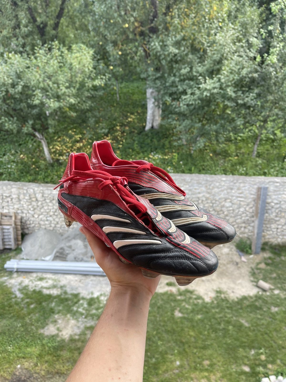 Adidas David Beckham Vintage 2005 ADIDAS PREDATOR ABSOLUTE XTRX SG BLACK RED RARE Grailed