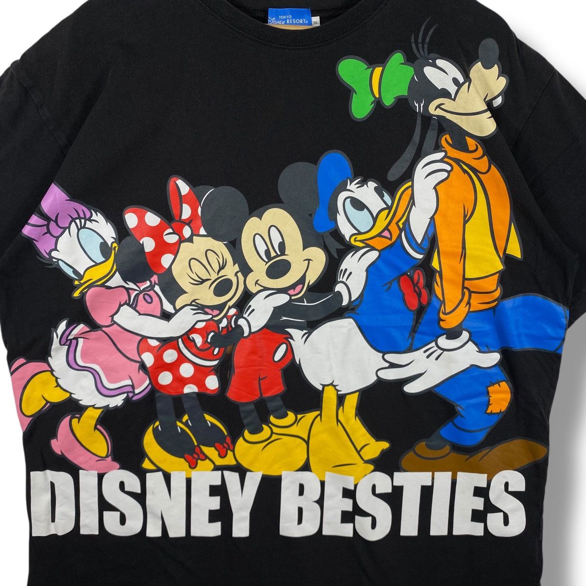 Disney × Vintage Vintage 00's DISNEY BESTIES Cartoon Colourful Graphic Tee Size 3XL / US 20-22 - 3 Thumbnail