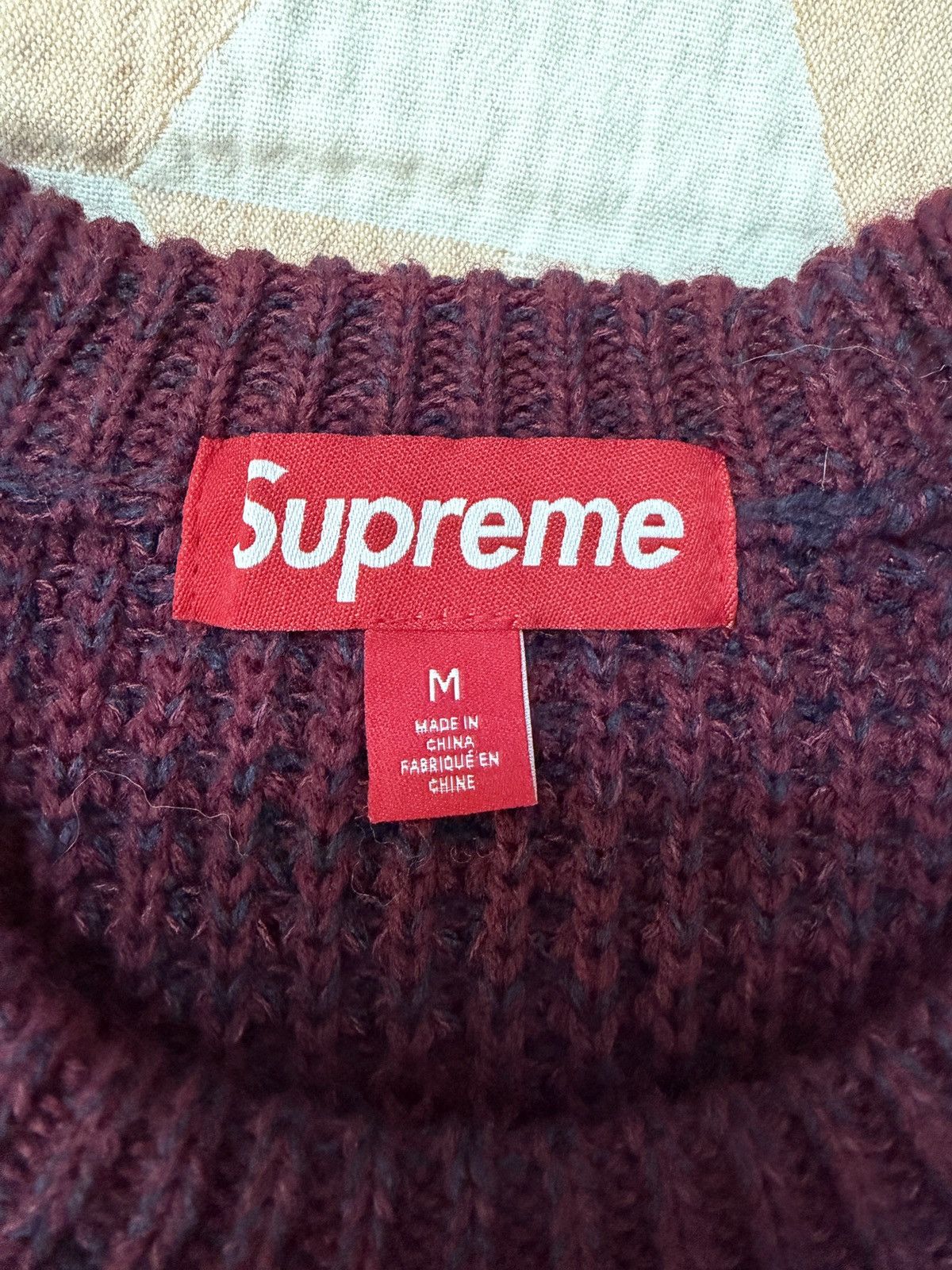 Supreme Supreme Plum Knit Sweater Size US M / EU 48-50 / 2 - 3 Thumbnail