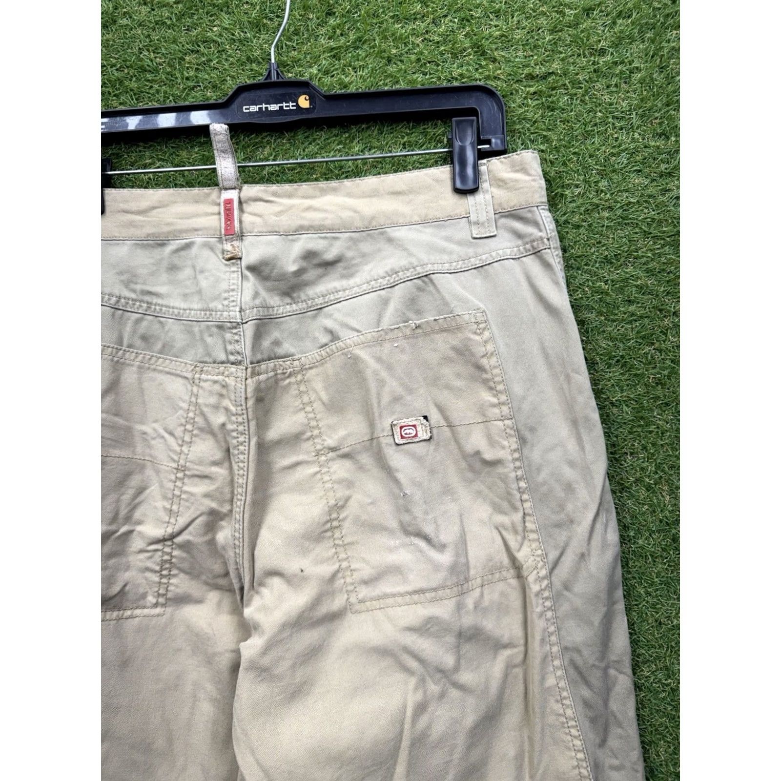 Ecko Unltd. VINTAGE Ecko Unltd Cargo Pants Mens 36 Tan Baggy Wide-Leg Pockets Y2K Antique Hip Hop Retro Pants Mens 36 BEIGE Size US 36 / EU 52 - 3 Thumbnail