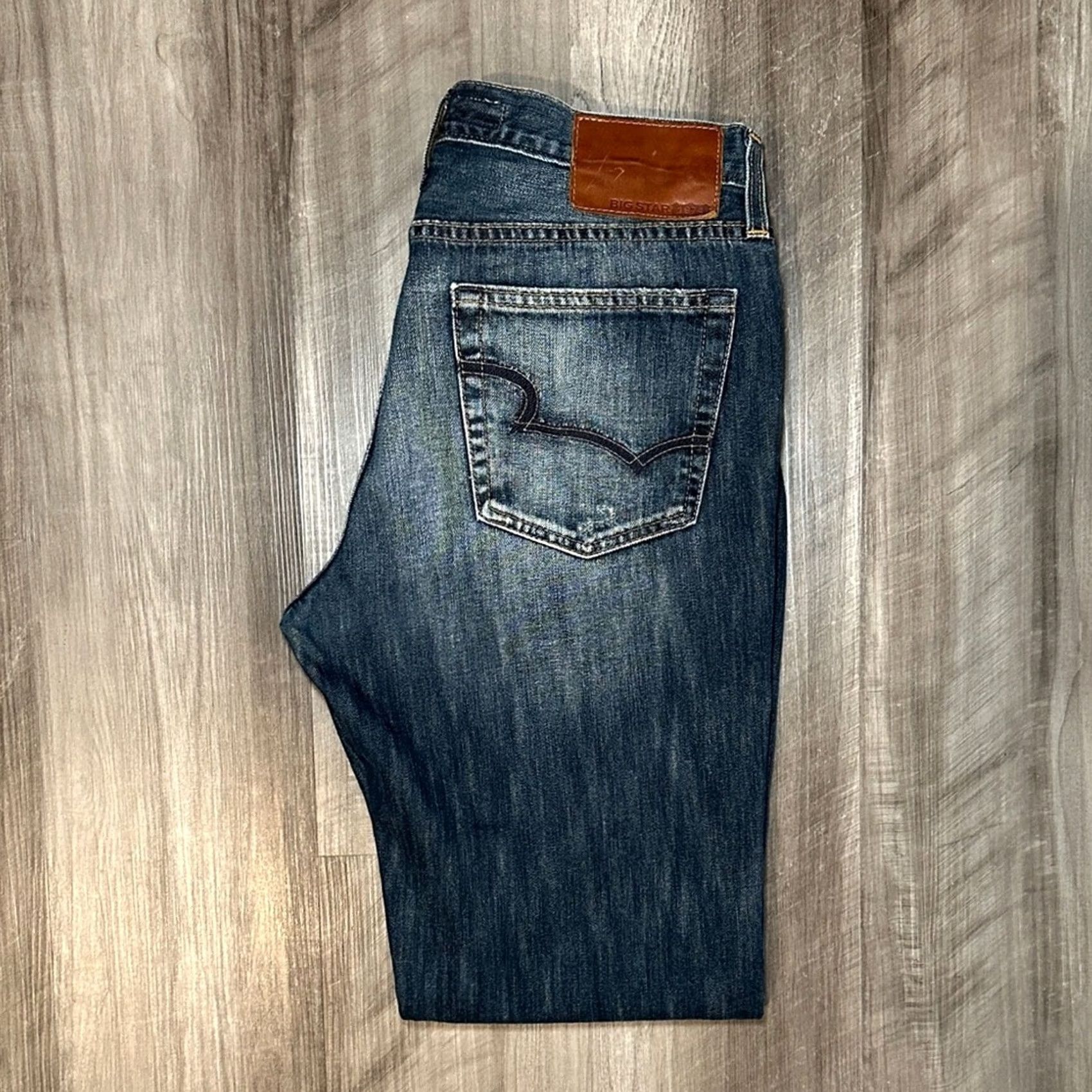 Vintage BIG STAR Jeans Bootcut 32R Men Blue Regular 32 Inseam 32 JeansBootcut Mens Blue 32 Regular Size US 32 / EU 48 - 2 Thumbnail