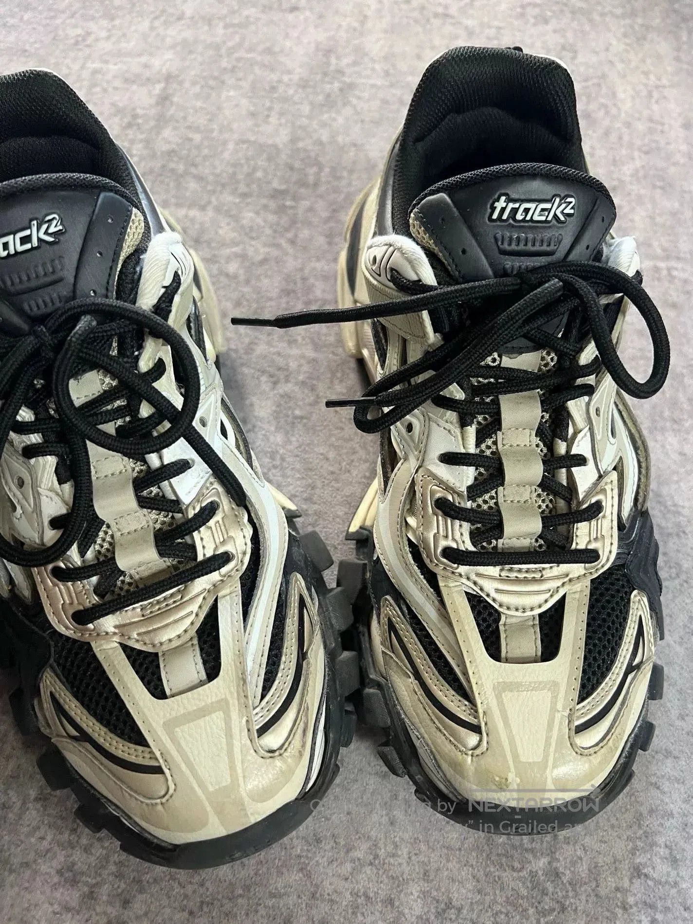 Balenciaga balenciaga beige track sneakers size 9. Size US 9 / EU 42 - 3 Thumbnail