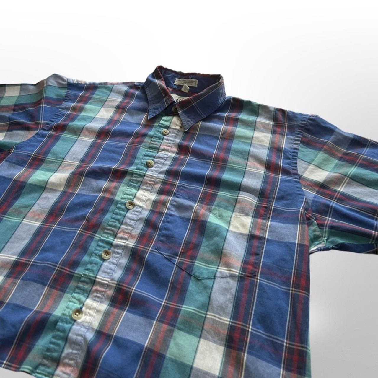 Van Heusen × Vintage Vintage Y2K Cropped Boxy Checkered Button up Shirt Size US S / EU 44-46 / 1 - 5 Thumbnail