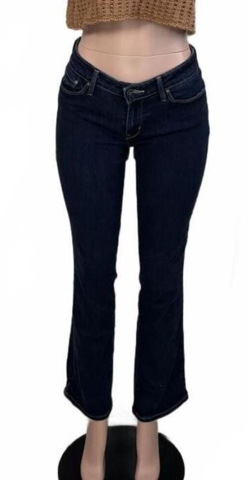 Levi's Levi's Demi Curve Mid Rise Boot Dark Blue Denim Jeans Size 6 Size 28" / US 6 / IT 42 - 3 Thumbnail