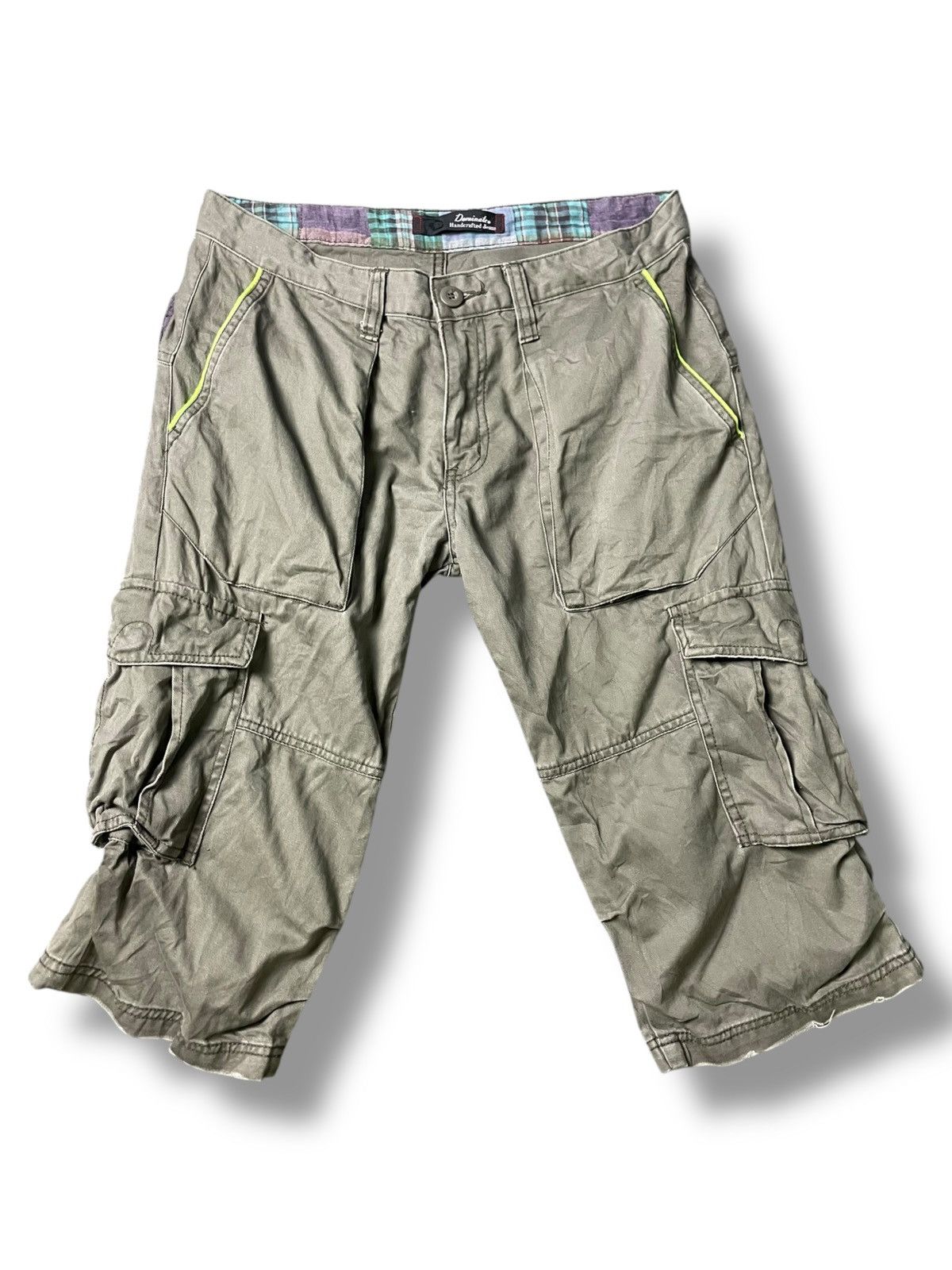 Japanese Brand × Vintage DOMINATES Brand Double Waisted Quarter Cargo (97) Size US 31 - 1 Thumbnail