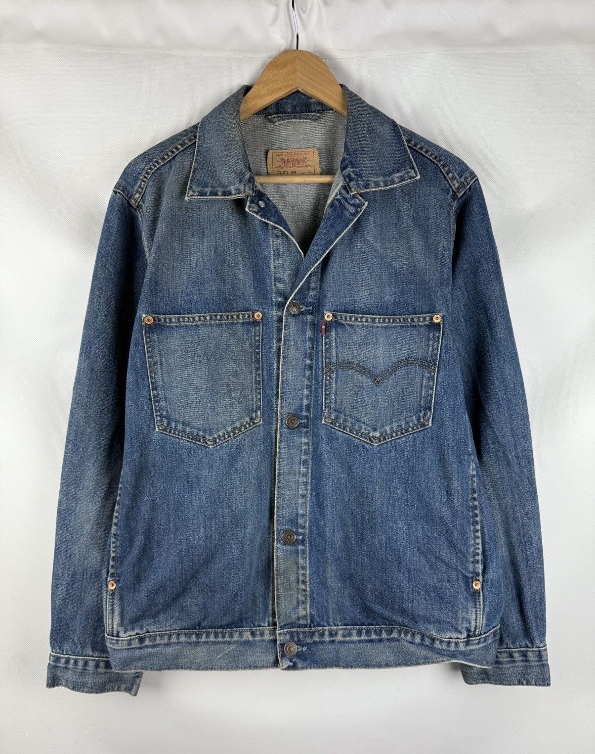 Levi's Levi’s Vintage 70511 Men’s Denim Trucker Jacket Size L Size US L / EU 52-54 / 3 - 1 Thumbnail